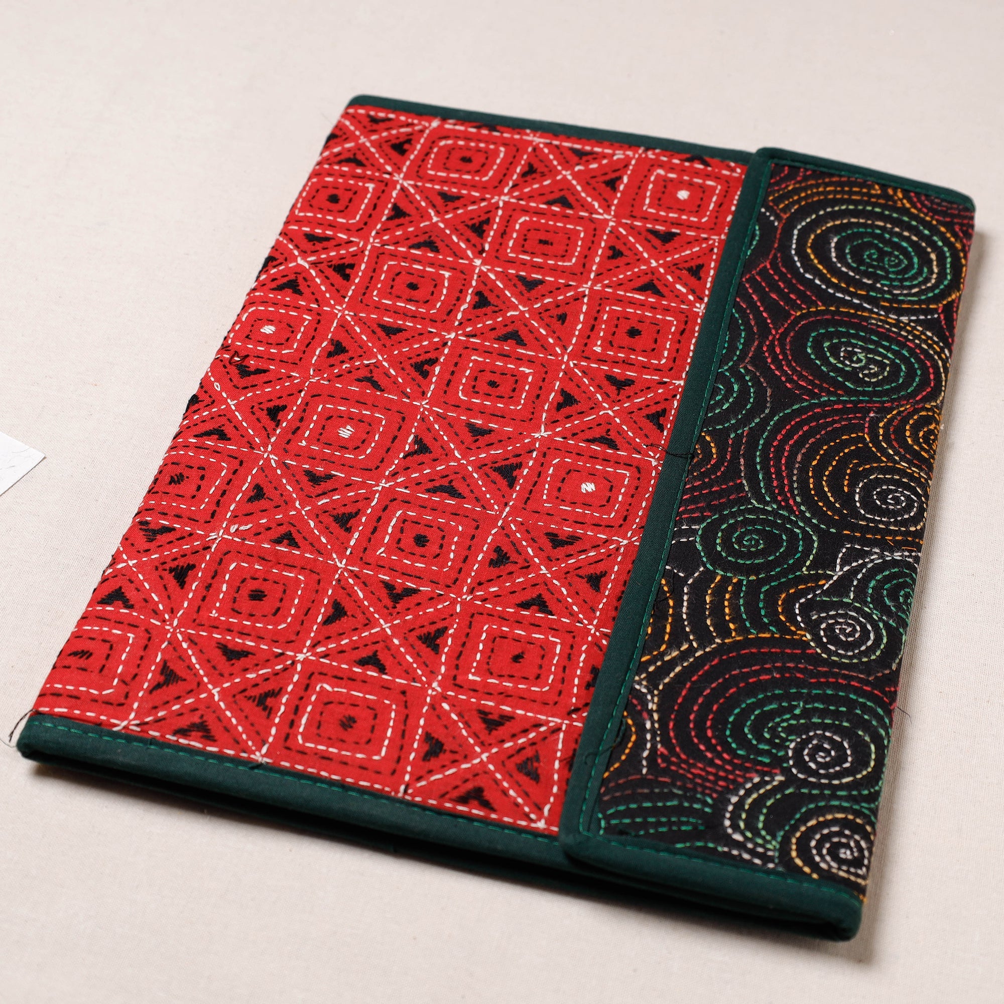 ASALKAAR Bengal Kantha Work Handcrafted File Folder - view 2