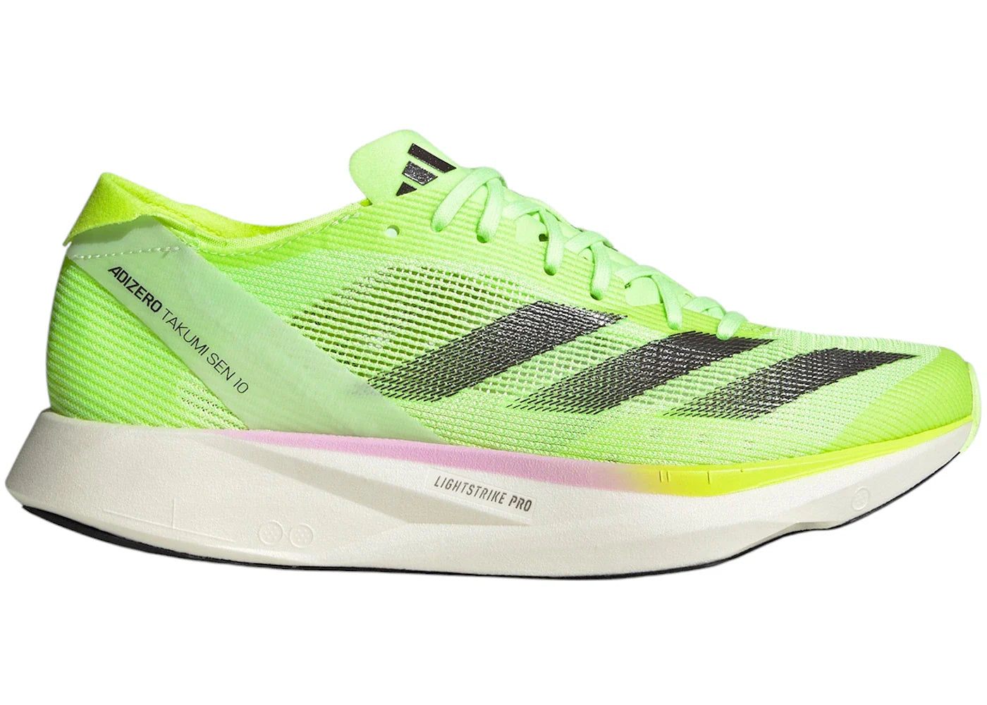 adidas Adizero Takumi Sen 10 Green Spark Aurora Met. Lucid Lemon (Women's)