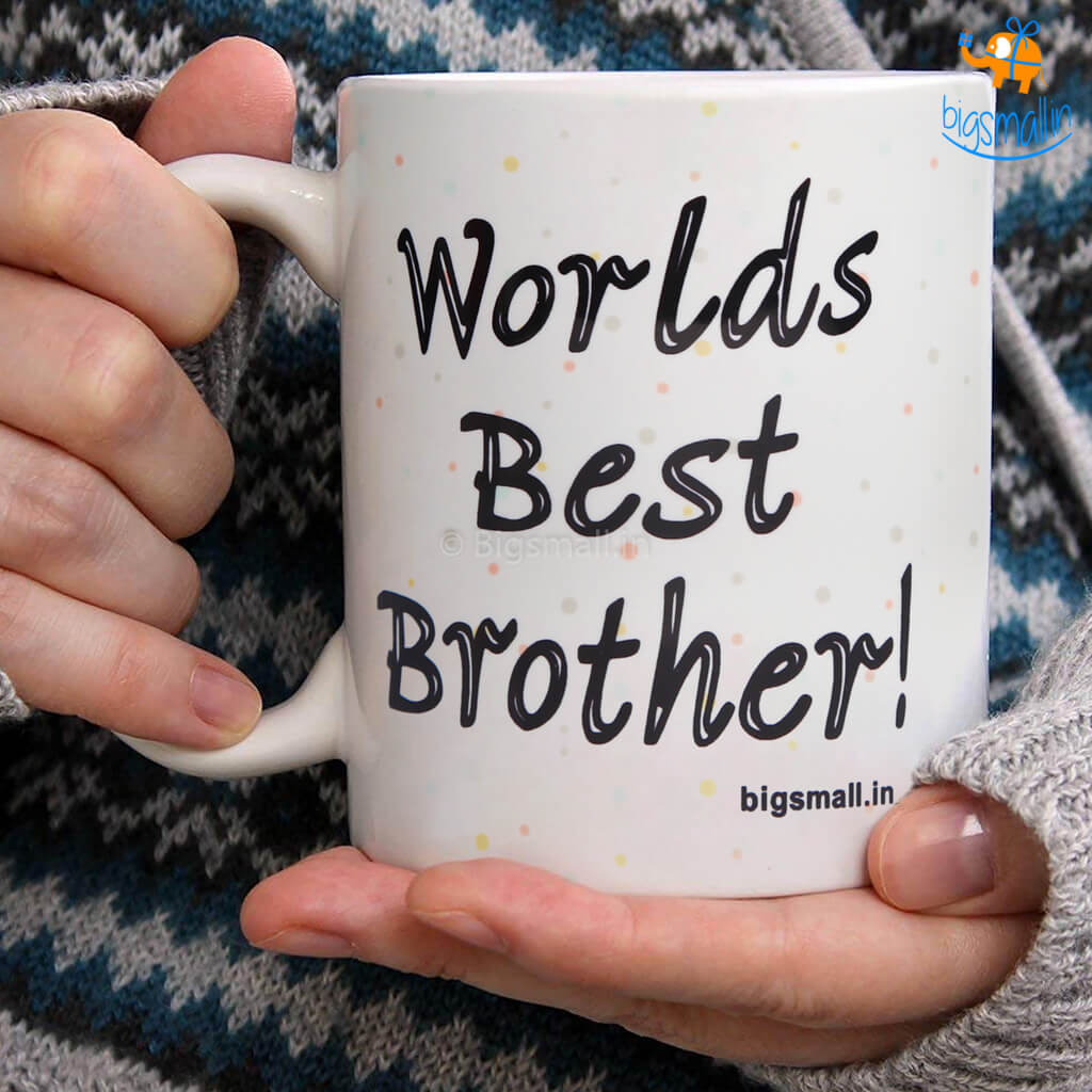 Bigsmall_piu World Best Brother Rakhi Coffee Mug - view 2