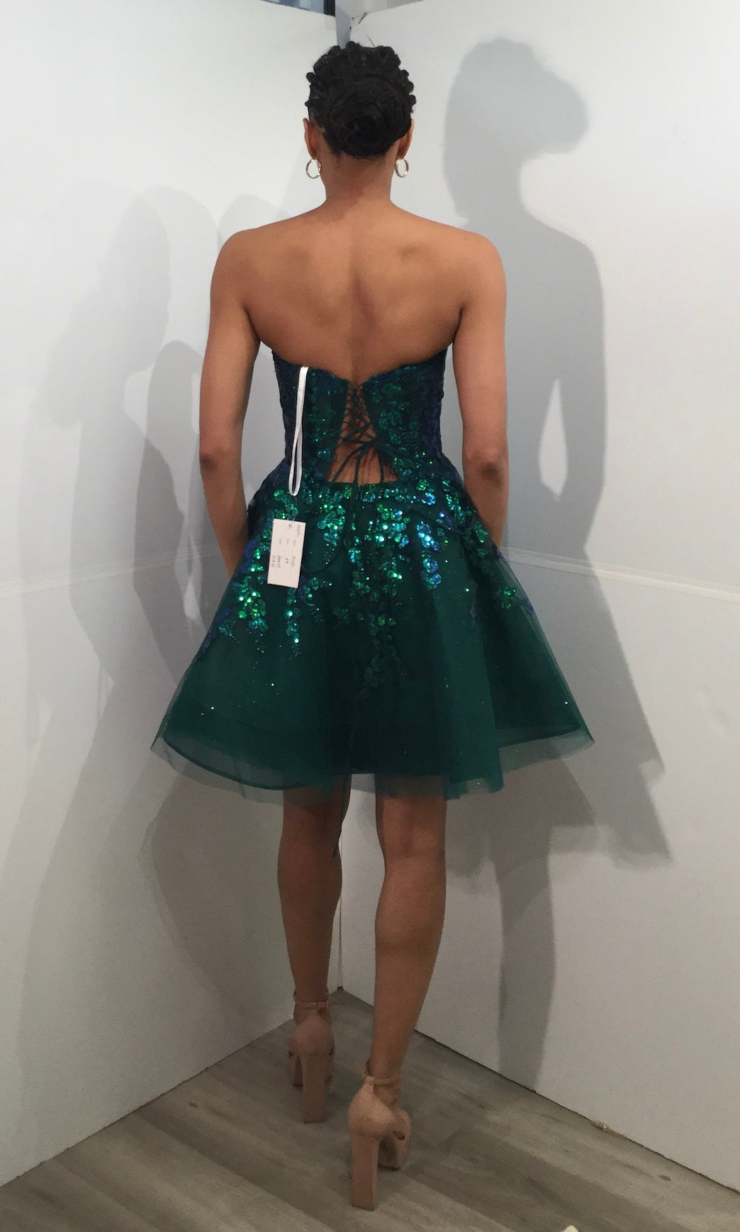 Tulle Short Strapless A-line Dress by Jovani 40385 - view 4