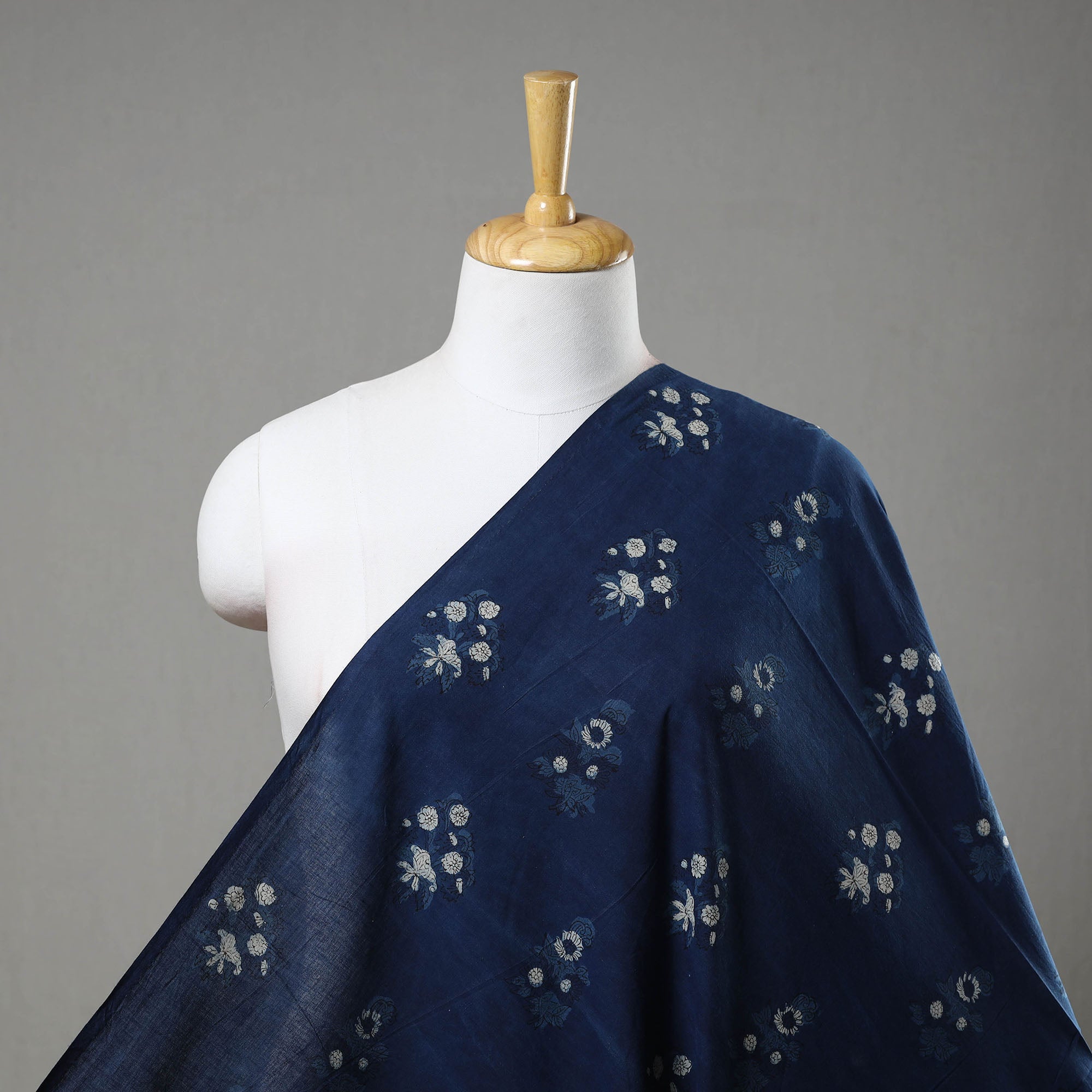 HAVELI CHRONICLES Block Printed Cotton Jahota Fabric 16