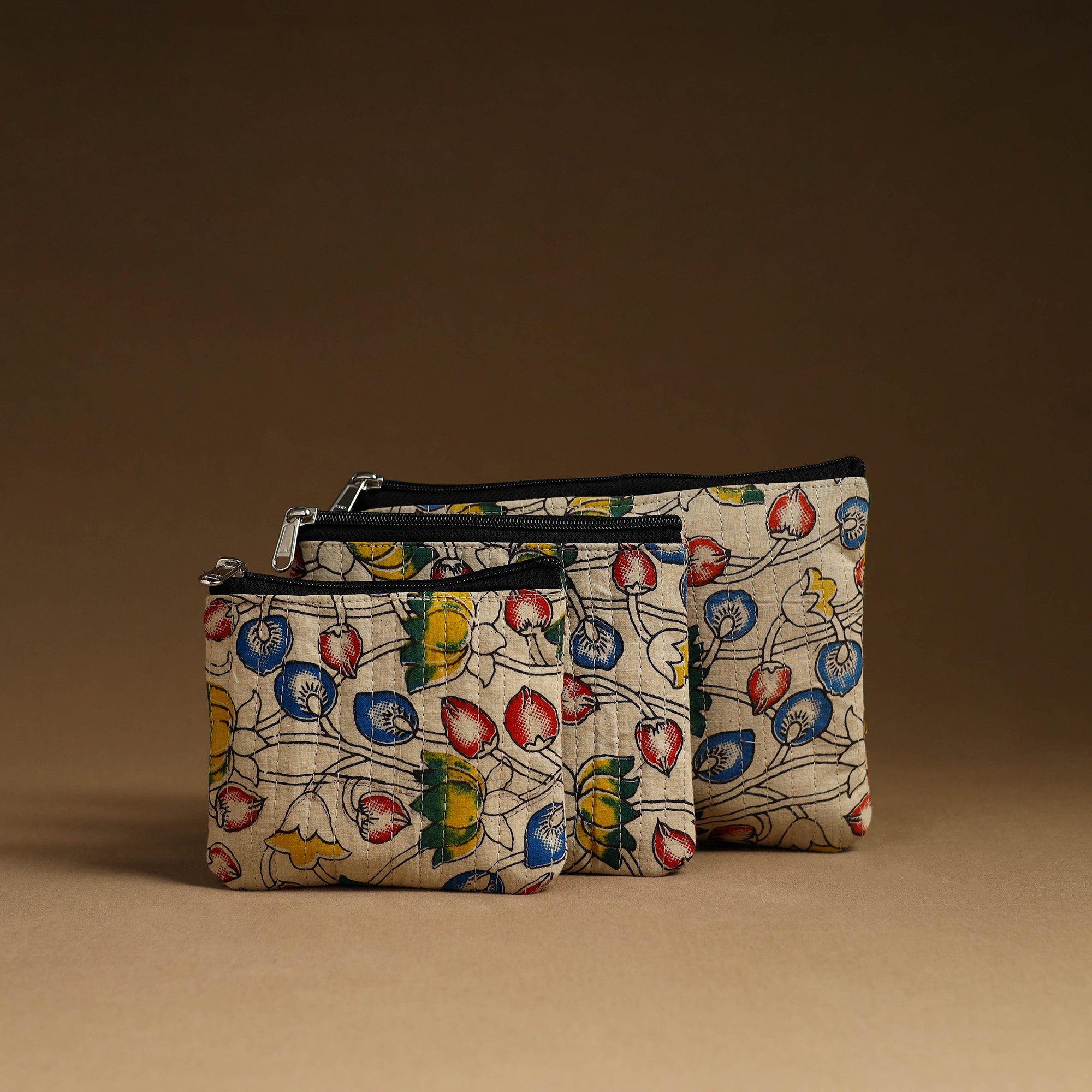 NOORI BAZAR Beige - Handmade Cotton Utility Pouch Set 29