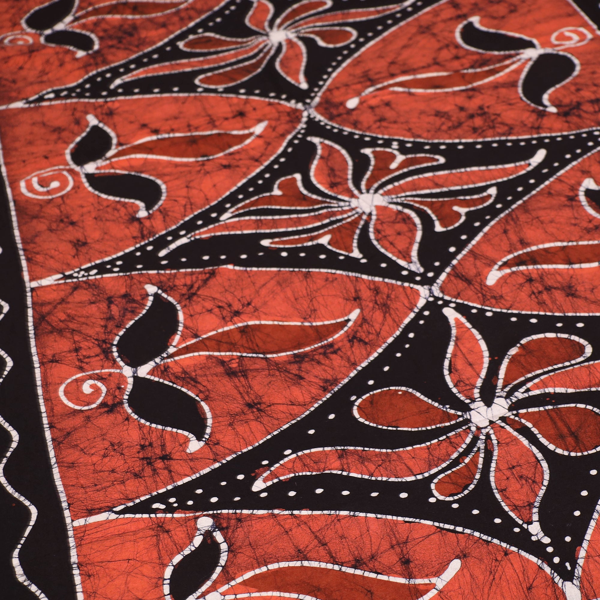 KACHCHH JI CHHAAP Black - Hand Batik Printed Cotton Single Bed Cover (96 x 59 in) 29 - view 3