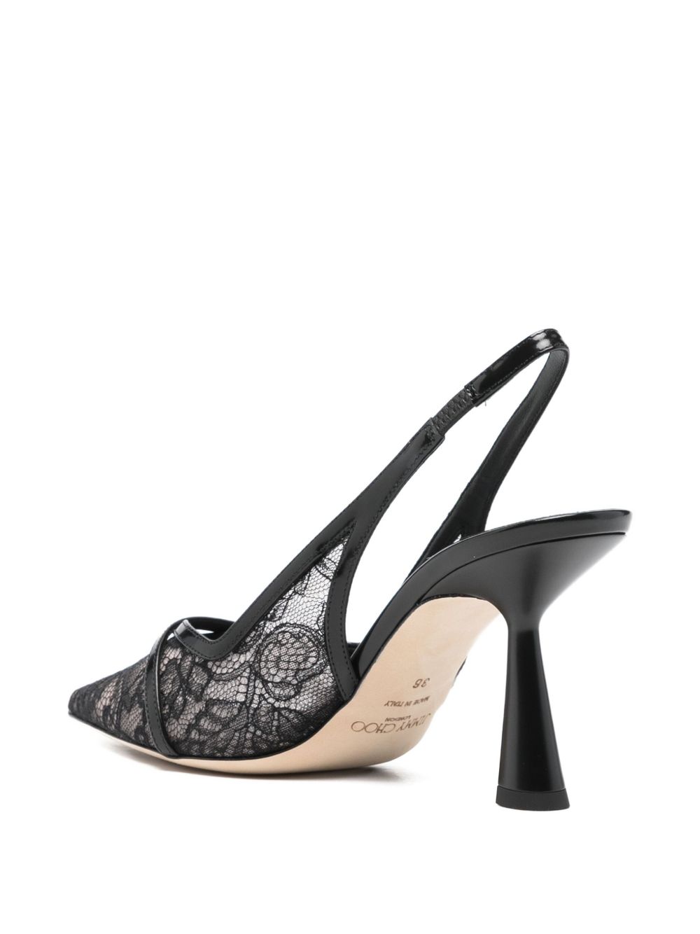 Jimmy Choo Amita 45 patent leather slingback pumps - view 4