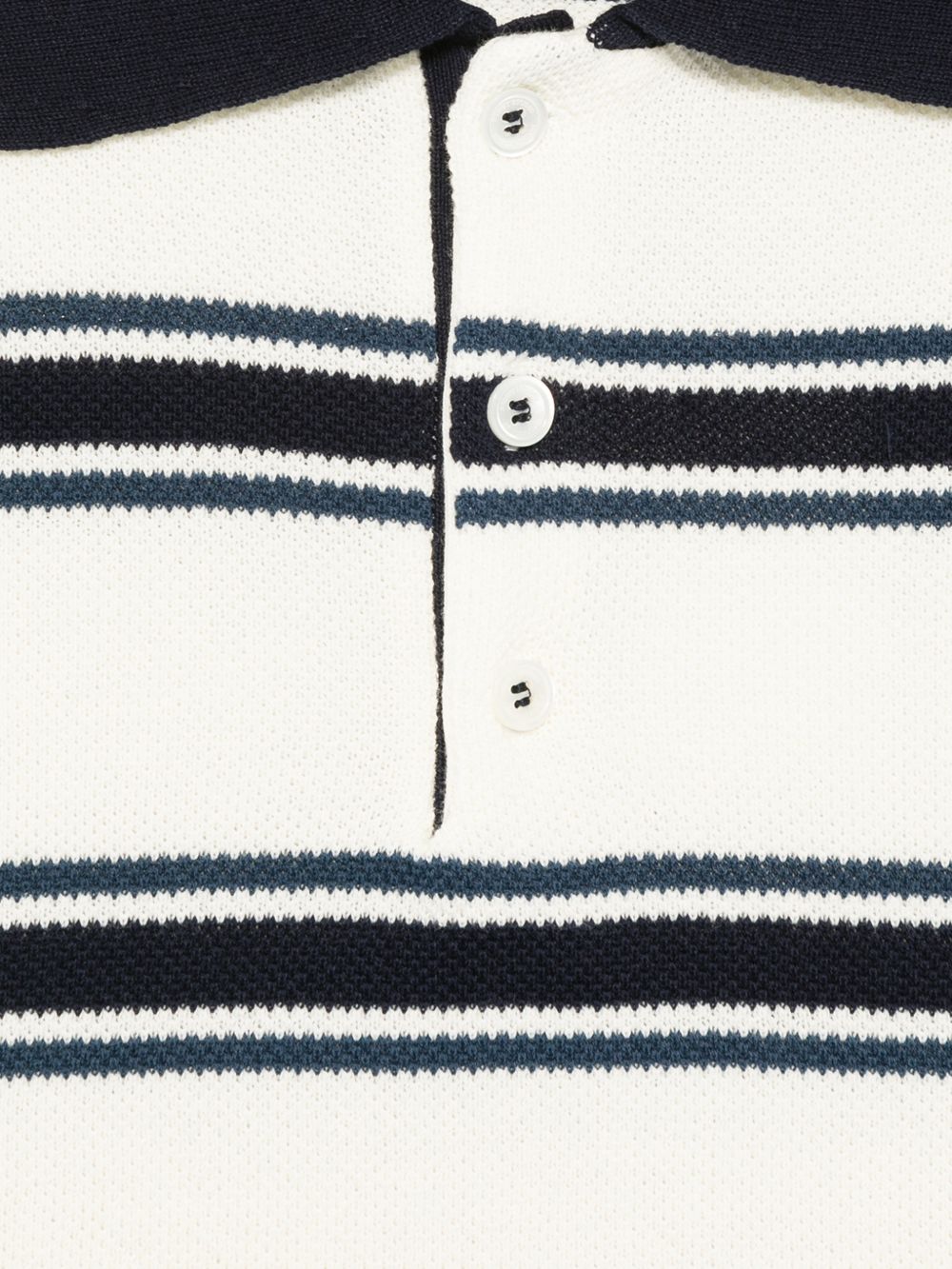 Dunst Striped cotton polo shirt – Shell: Cotton 100% - view 2
