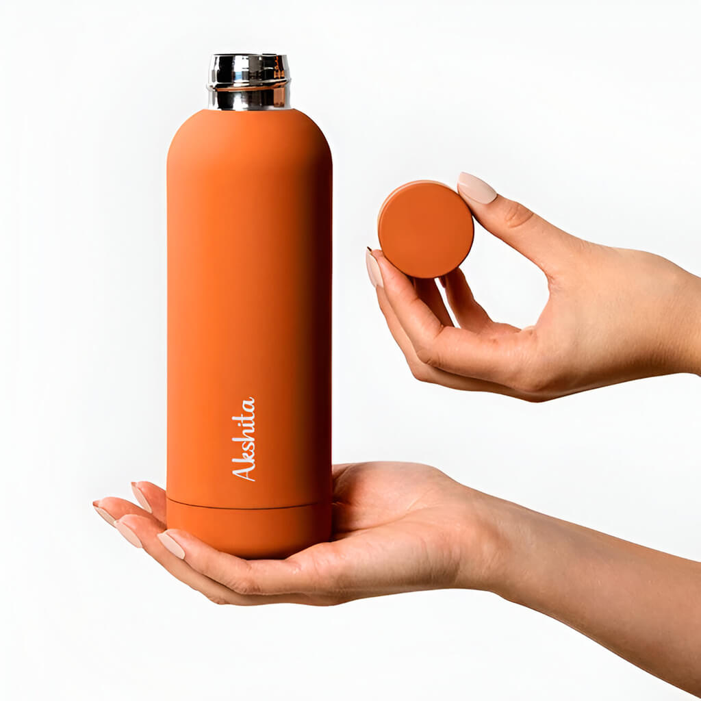Porffitto Double Walled Orange Bottle - view 2
