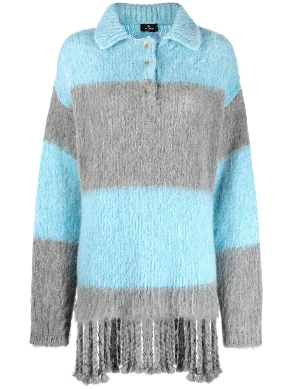 Etro Fringed-edge sweater minidress