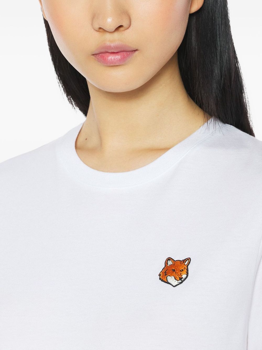 Maison Kitsuné Maison Kitsuné Fox Head embroidery Fox Head cotton t-shirt - view 3