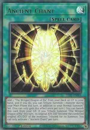 Yu-Gi-Oh! Ancient Chant - LED7-EN004 - Ultra Rare - 1st Edition