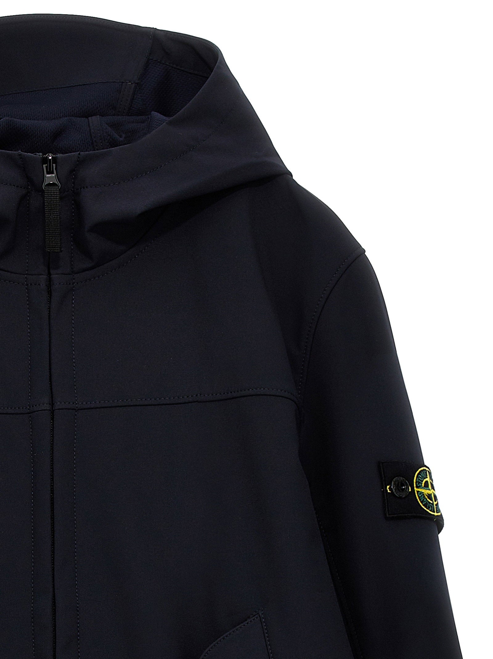 Stone Island Junior Light Soft Shell-r E.dye® Technology Jacket - view 3