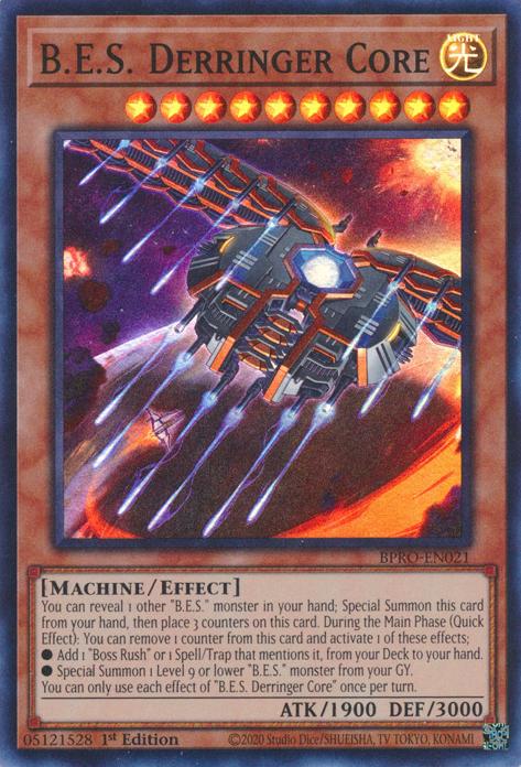 S derringer core – Yu-Gi-Oh! B.E.S. Derringer Core - BPRO-EN021 - Super Rare - 1st Edition