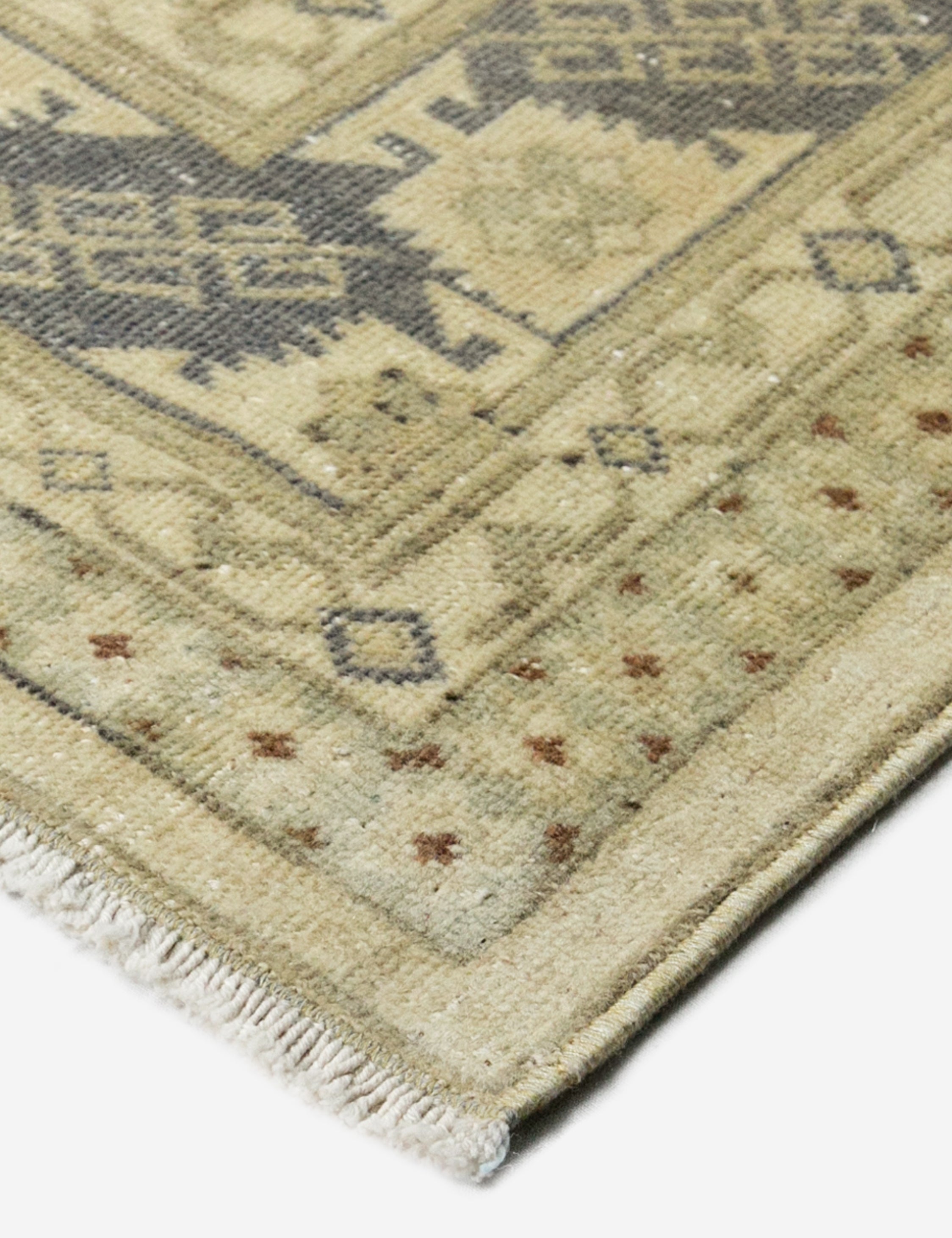 Lulu and Georgia Vintage Turkish Hand-Knotted Wool Rug No. 382, 6'5" x 9'5" - view 2