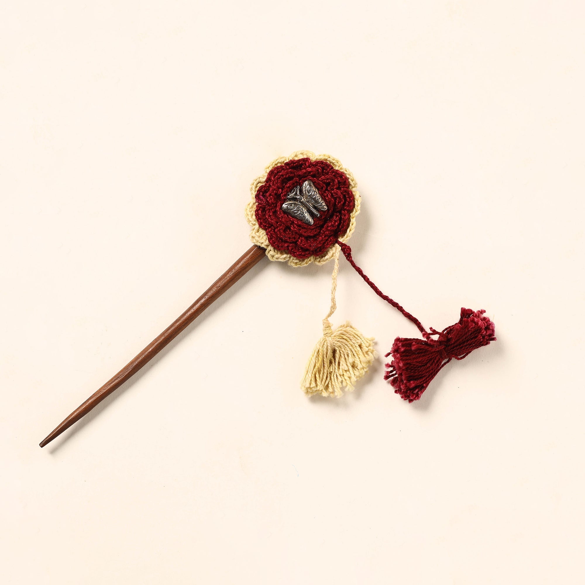 JALPARI Handmade Crochet Wooden Juda Stick 14