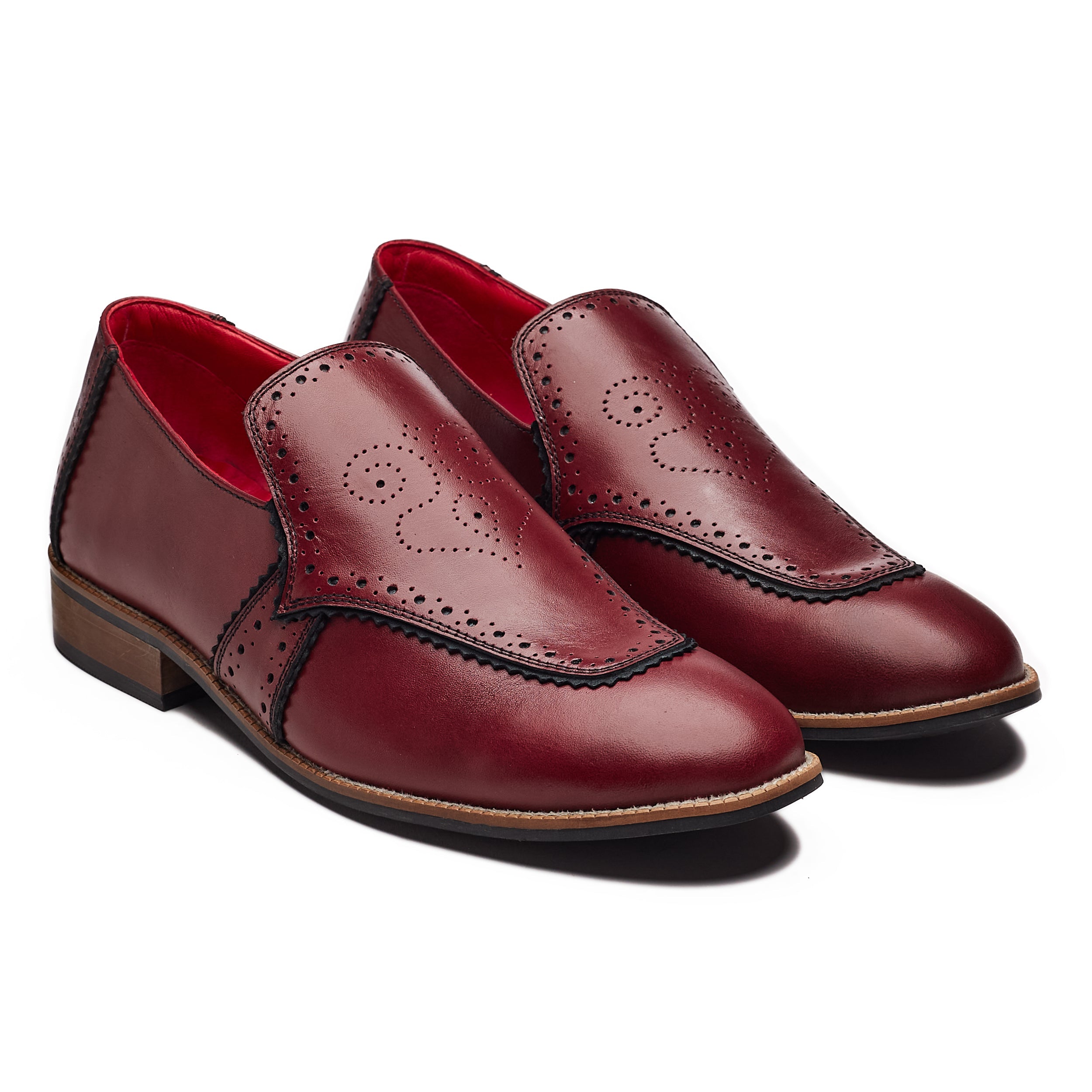 Banjaaran Studio Wazir Loafers Men – Oxblood