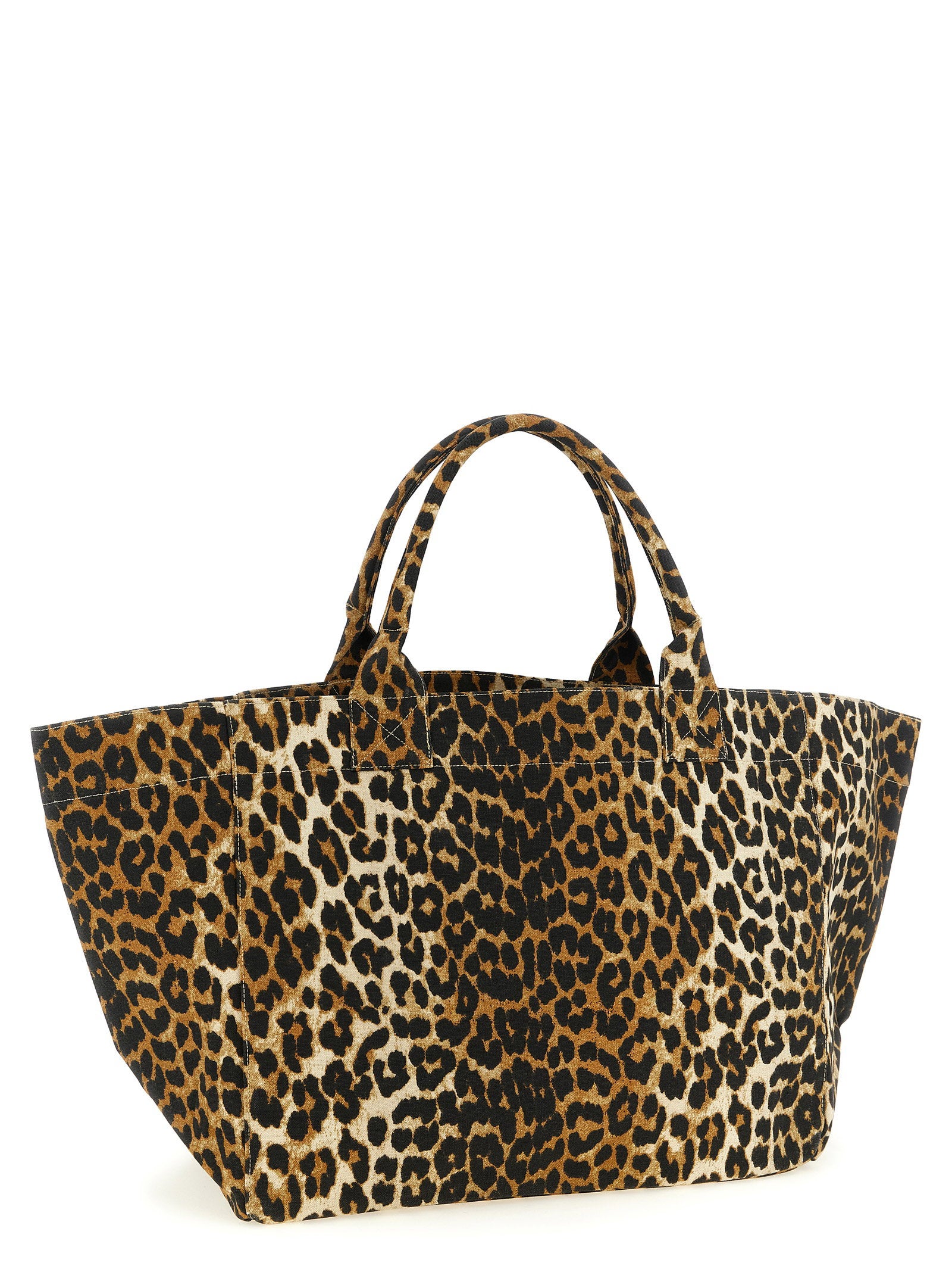 Ganni Leopard Xxl Shopping Bag – 100% recycled cotton - view 2