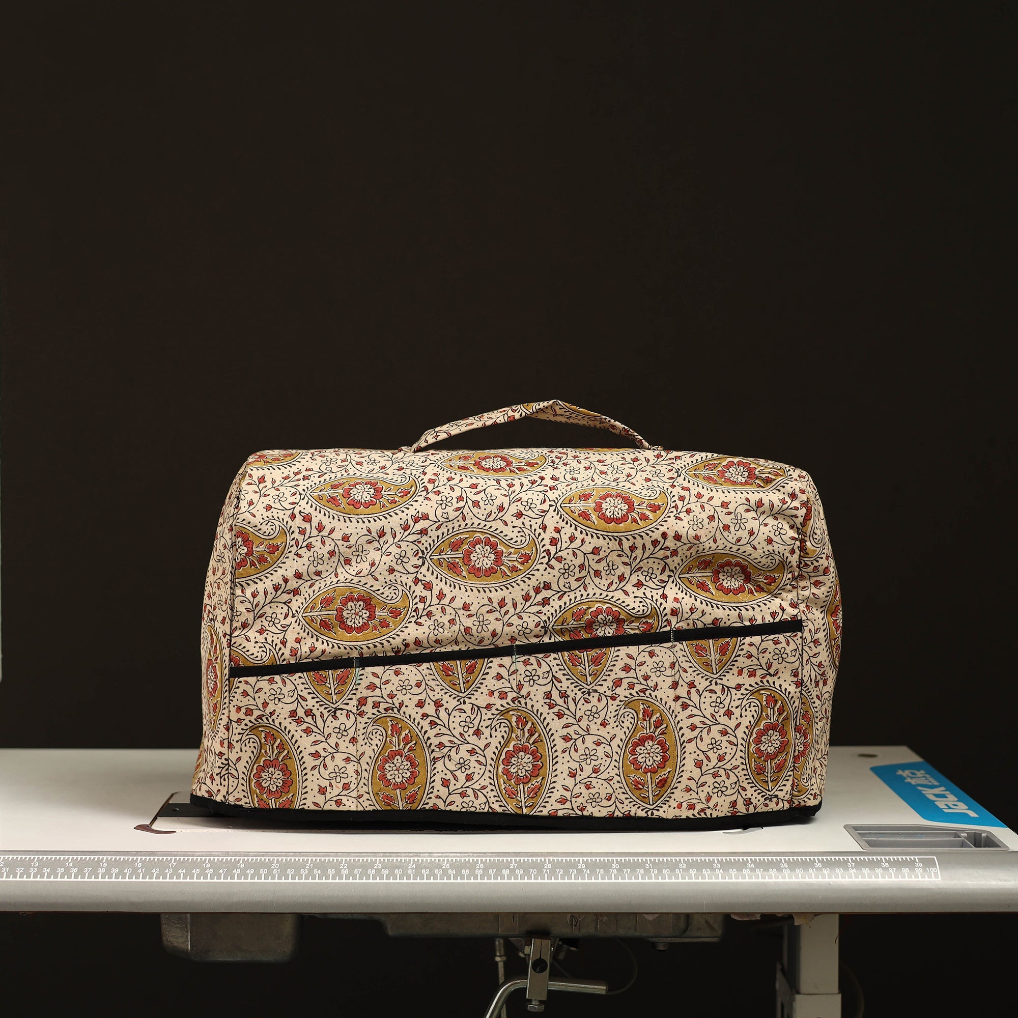 JALPARI Beige - Handcrafted Cotton Sewing Machine Cover 05