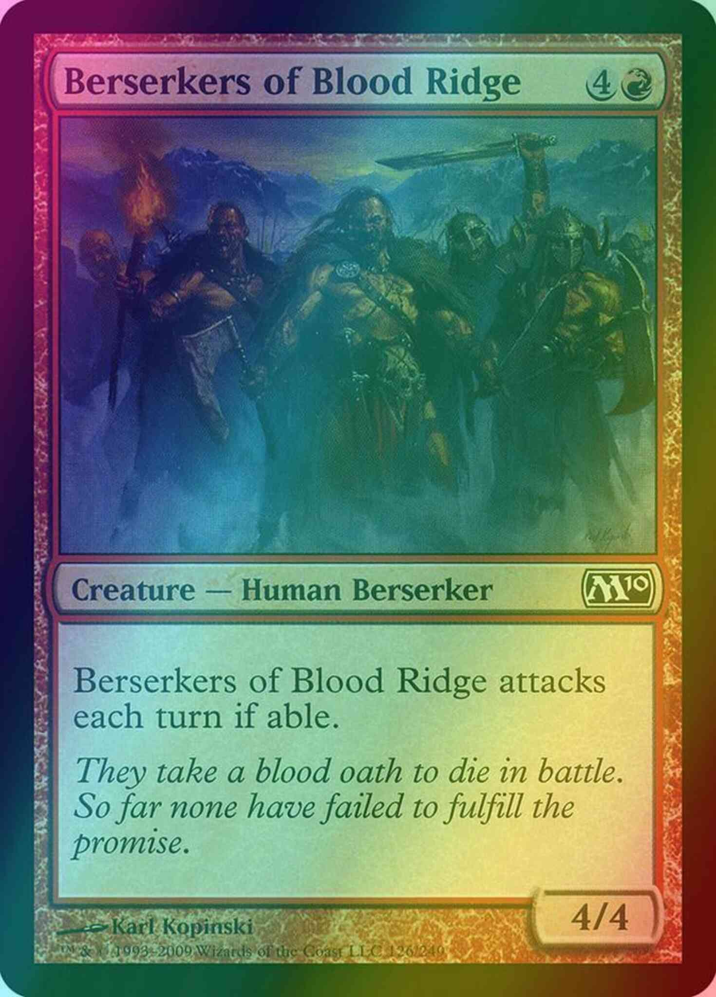 Ridge 126 magic – Berserkers of Blood Ridge [126] [Magic 2010] [Foil]