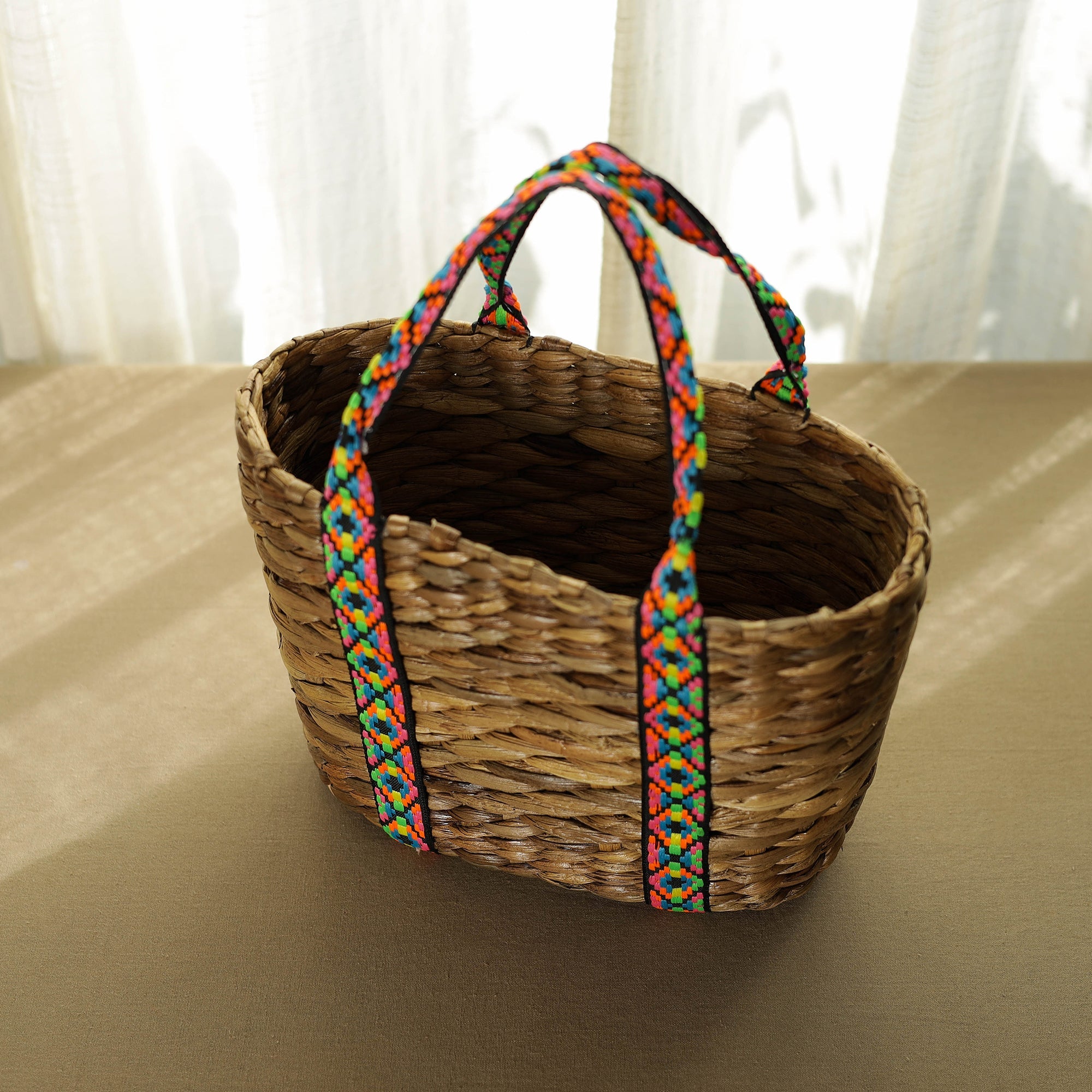 ASAMA Beige - Handwoven Water Hyacinth Hand Bag 04 - view 2