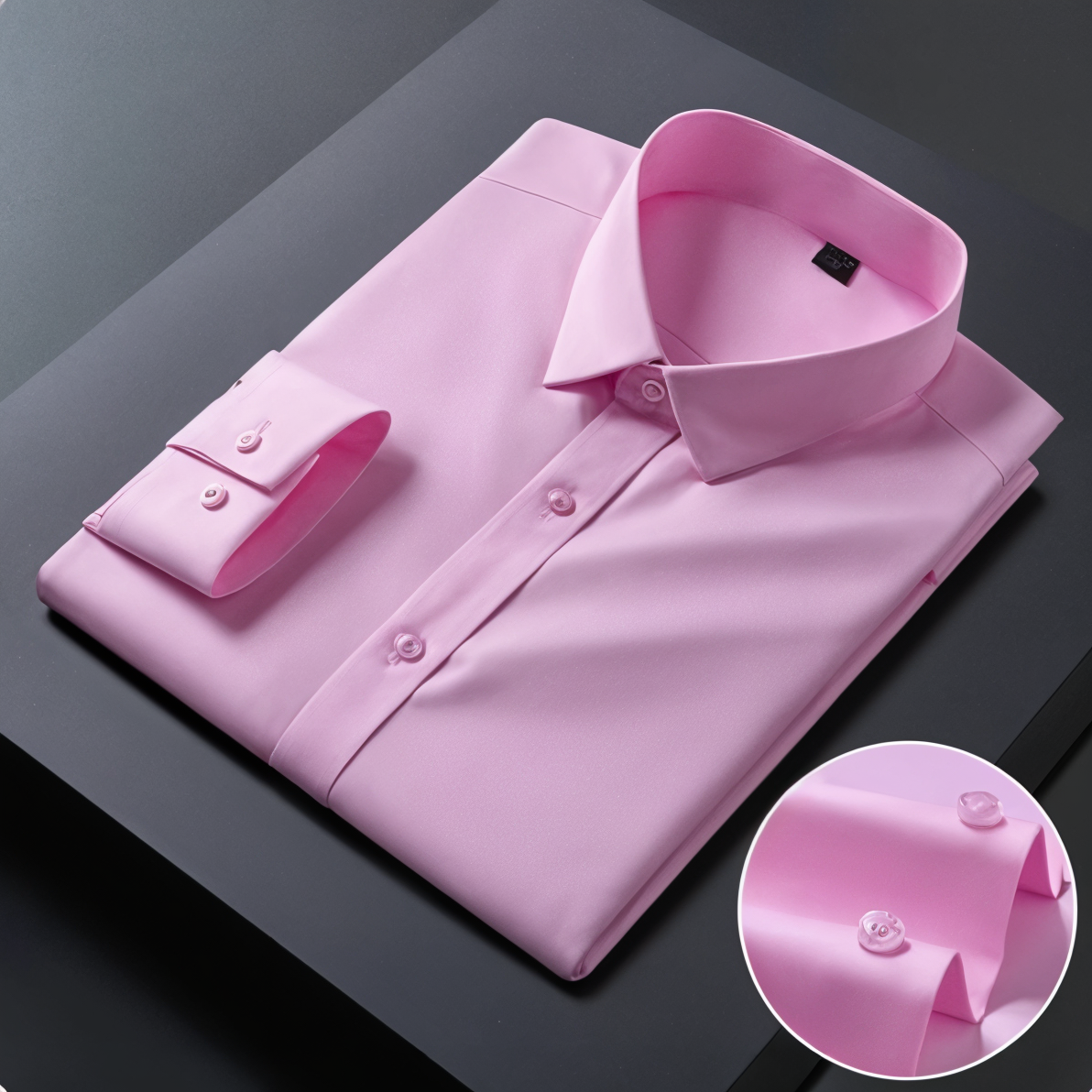 BlackTree Premium Cotton Solid Shirt for Man (Light Pink)