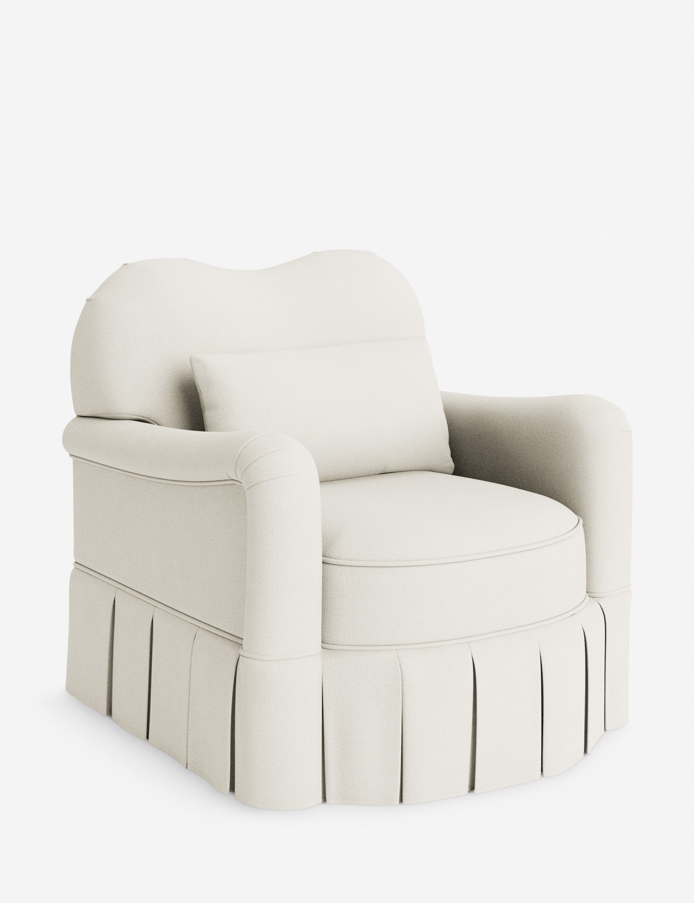 Lulu and Georgia Middleton Skirted Accent Chair by Ginny Macdonald - view 142