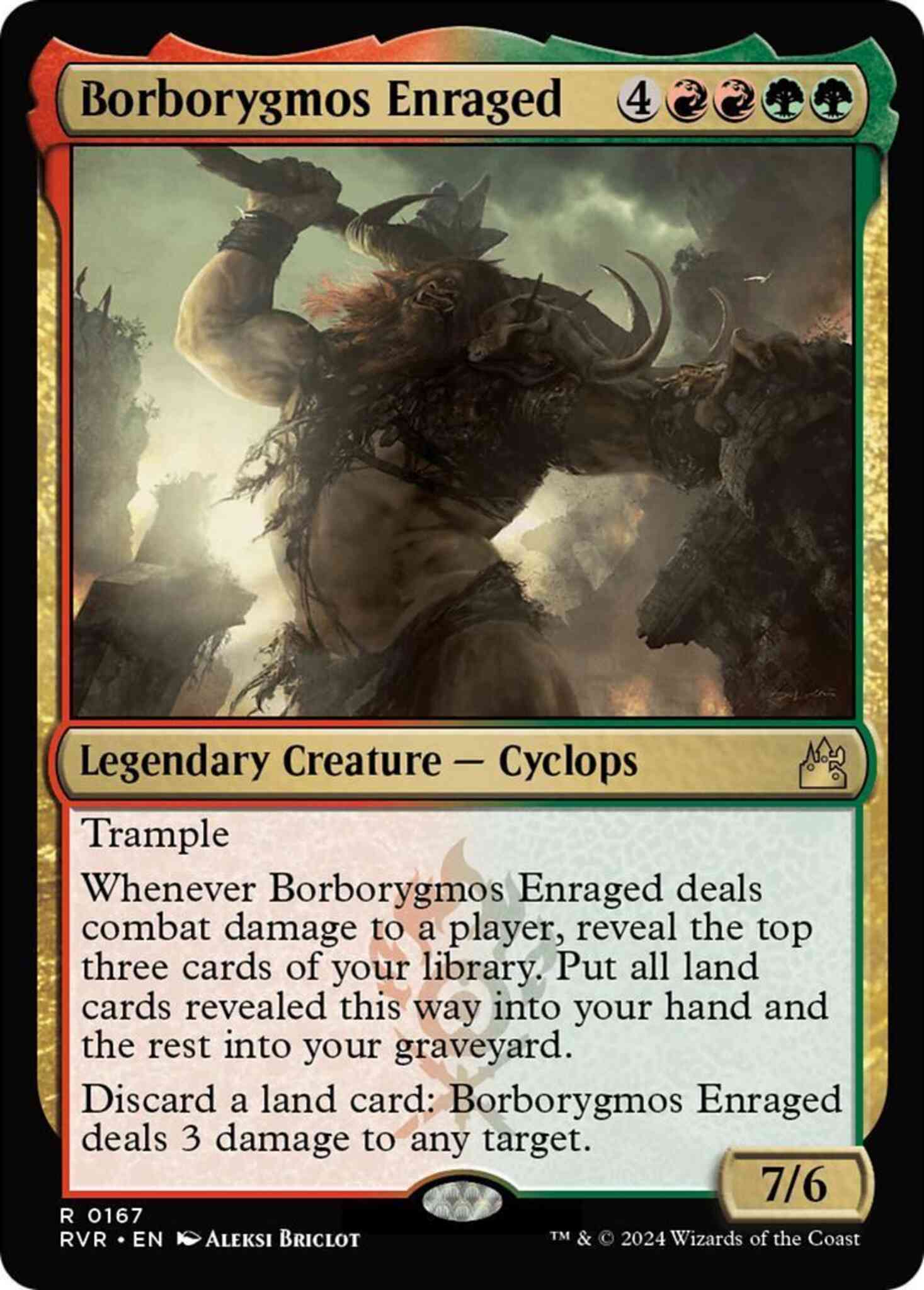 Borborygmos enraged 167 – Magic Borborygmos Enraged [167] [Ravnica Remastered] [Non-Foil]