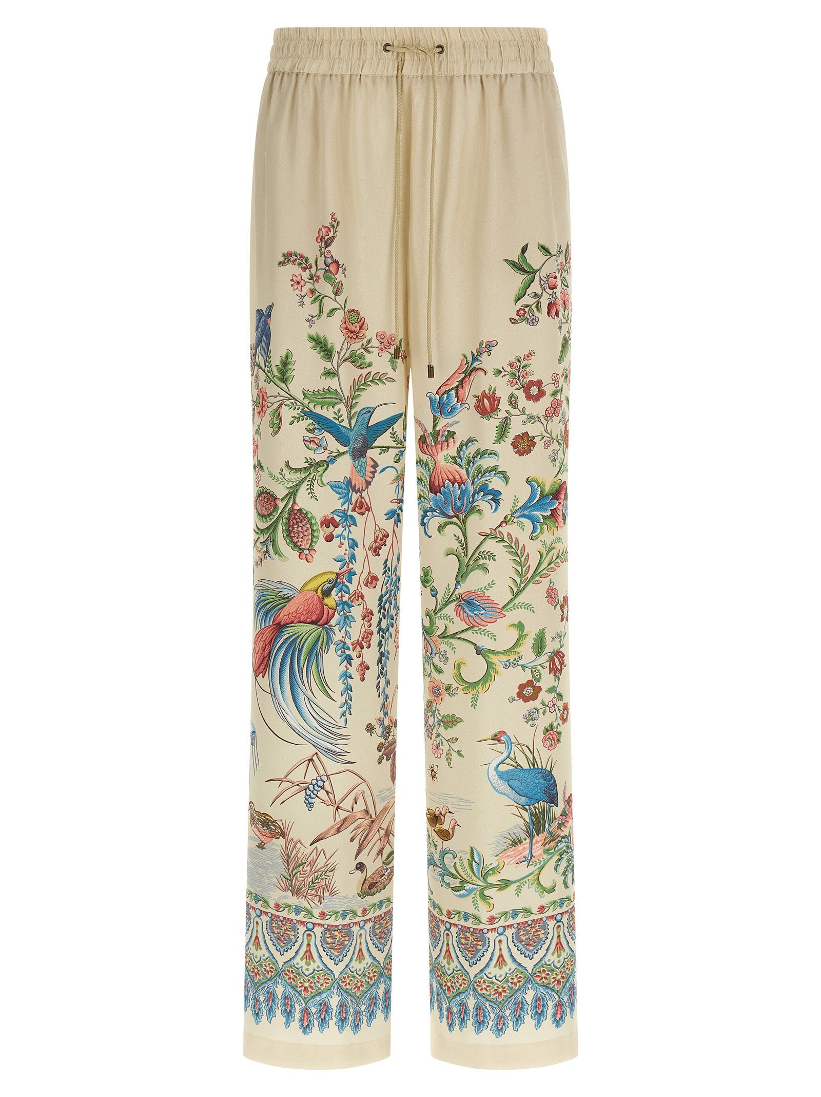 Etro Flora And Fauna Printed Trousers – 100% polyester