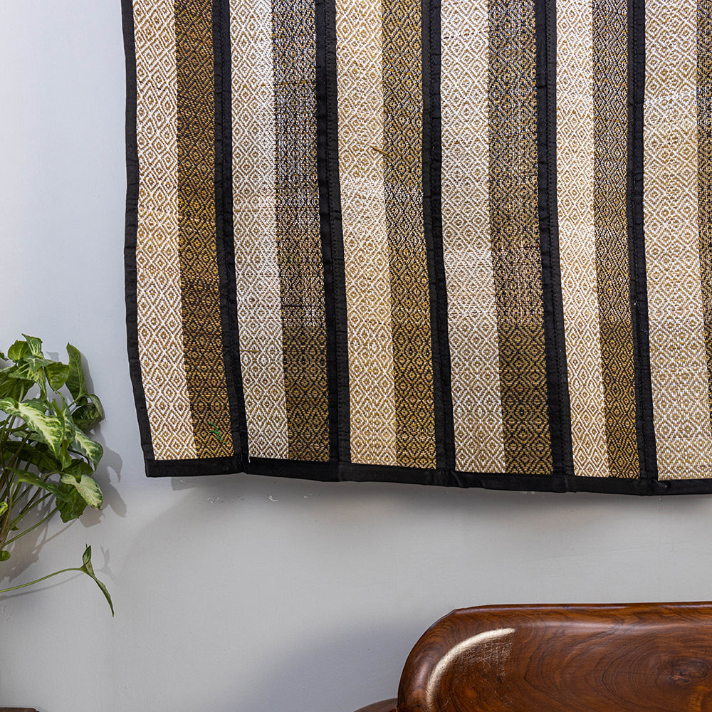 ITOKRI CRAFTS INITIATIVE Beige - Madur Grass Window Curtain of Midnapore (5 x 4 feet) - view 3