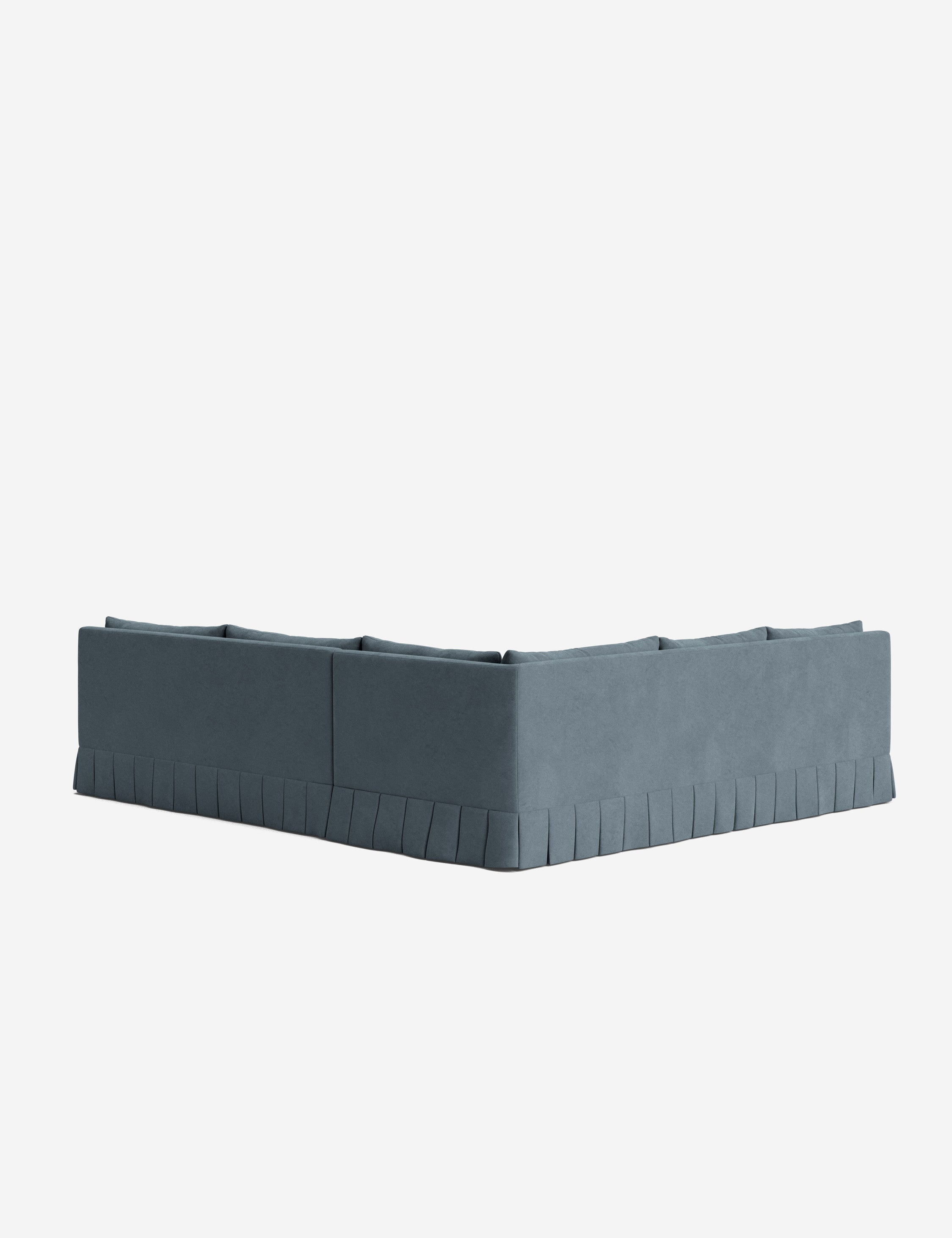 Lulu and Georgia Portola Luxe Depth Pleated Corner Sectional Sofa - view 88