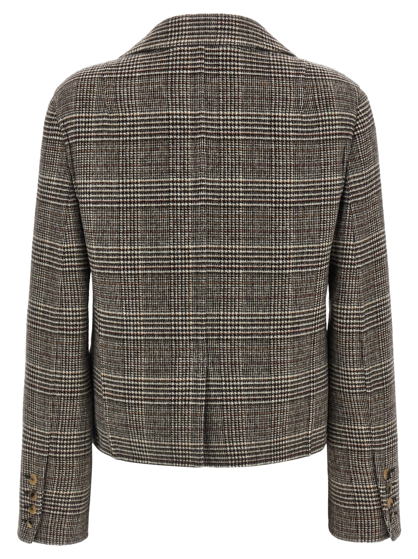 Ermanno Scervino Blazer Cropped Check – 100% virgin wool - view 2