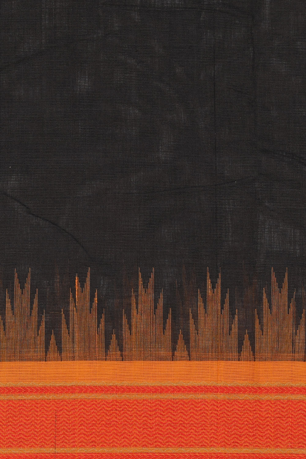 Kalanjali Kanchi Cotton Black Saree – Women's - view 2