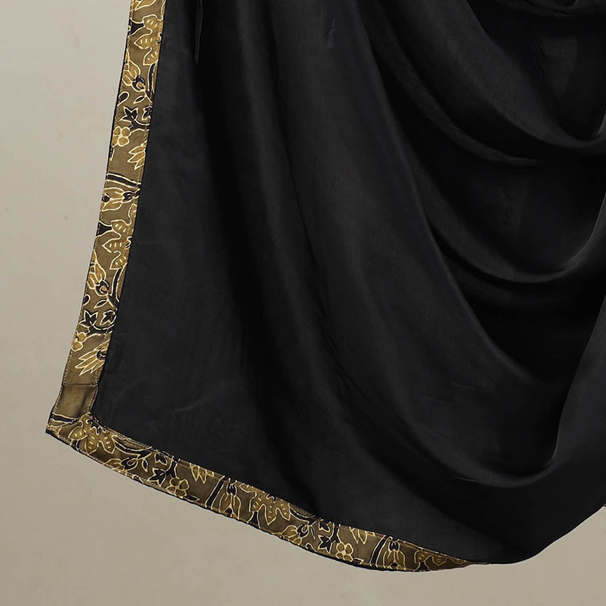 NOORI BAZAR Brown - 3pc Modal Silk Ajrakh Print Kurta with Plain Dupatta 11 - view 4