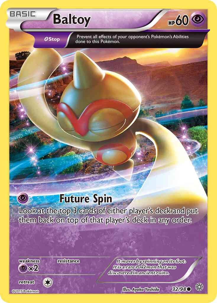 Common xy7-32 non-holo – Pokémon Baltoy - 32/98 - Common [xy7-32] [Non-Holo]