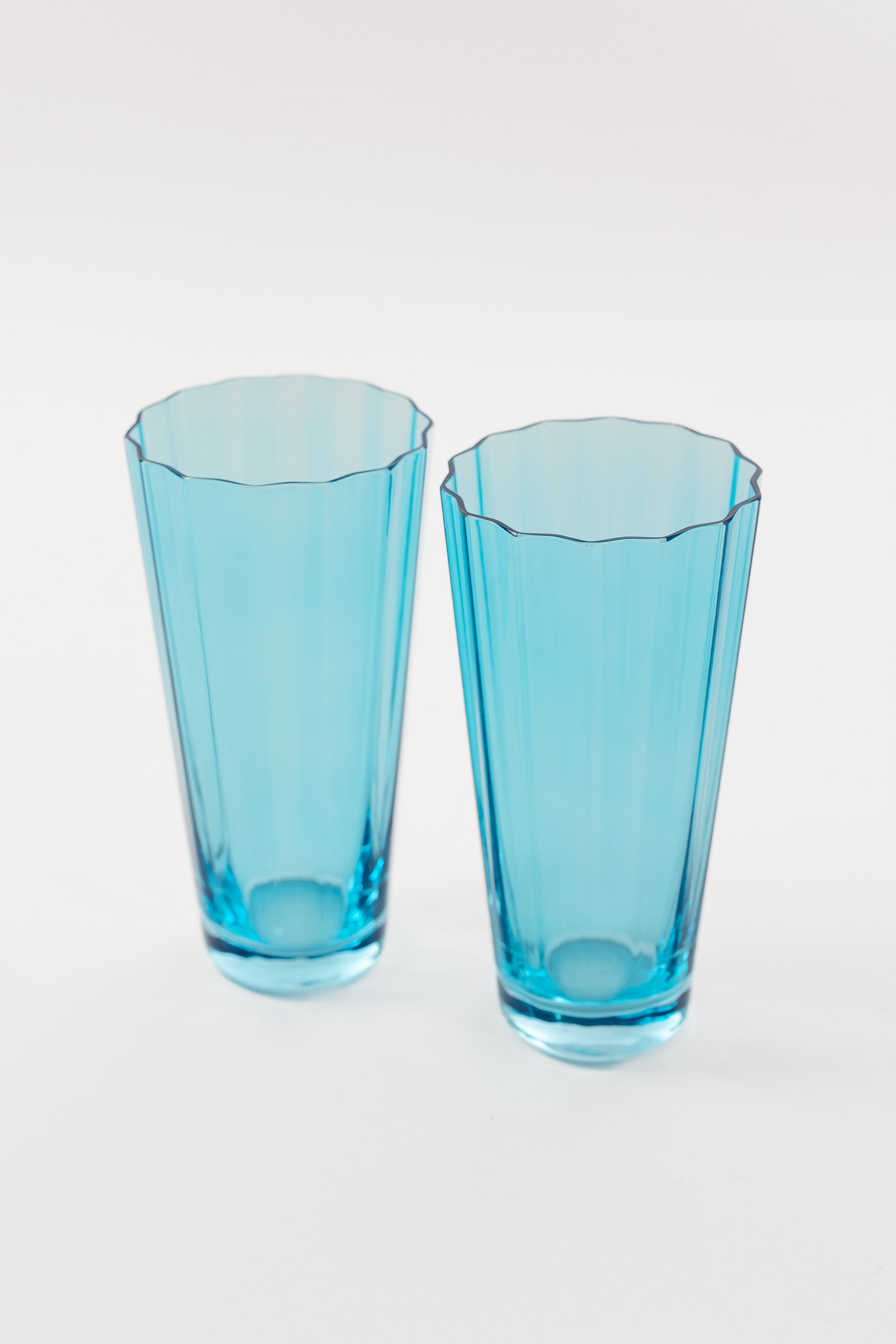 Estelle Colored Glass Estelle Colored Sunday High Balls - Set of 2 {Ocean Blue} - view 2