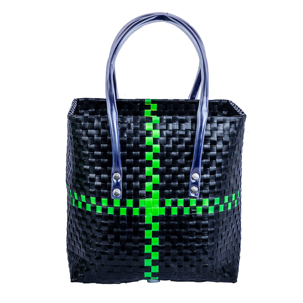 KALAPURI Black - Handmade Black & Green Basket - view 2