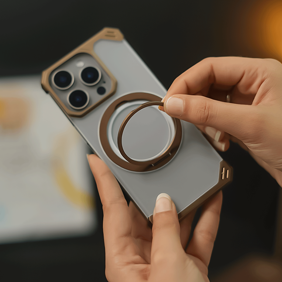 Million Cases Ultimate Slim Frameless Metal Stand Case - iPhone - view 10