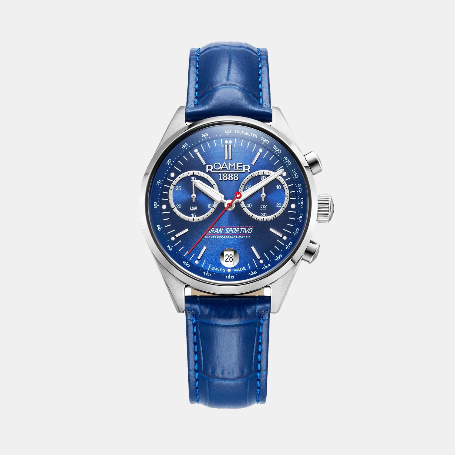 Roamer Gran Sportivo Men Quartz Blue Sunray Dial Chronograph Stainless Steel Watch 978818 41 45 20 - view 2