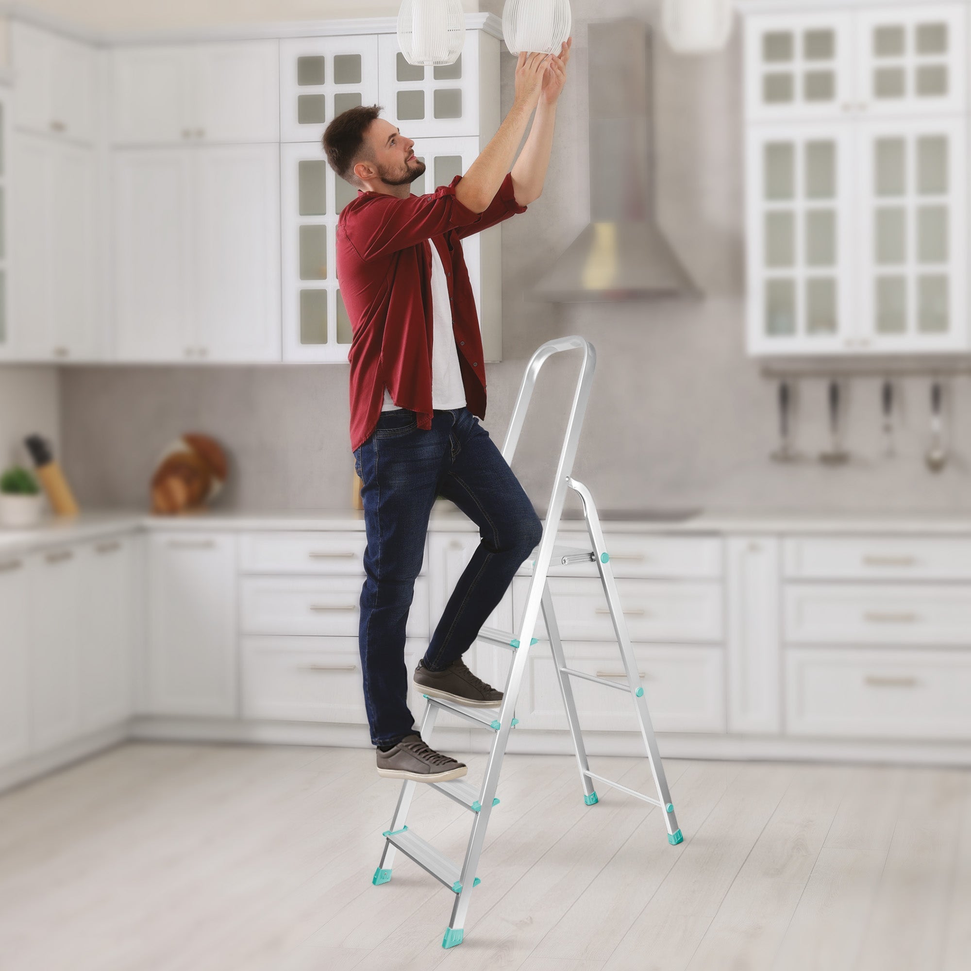 Foldable Aluminum Ladder (Milton) - view 5