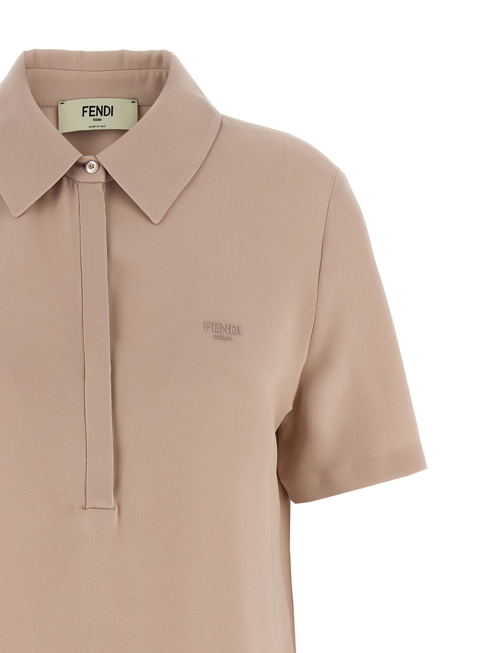 Fendi Silk Polo Shirt – 100% silk - view 3