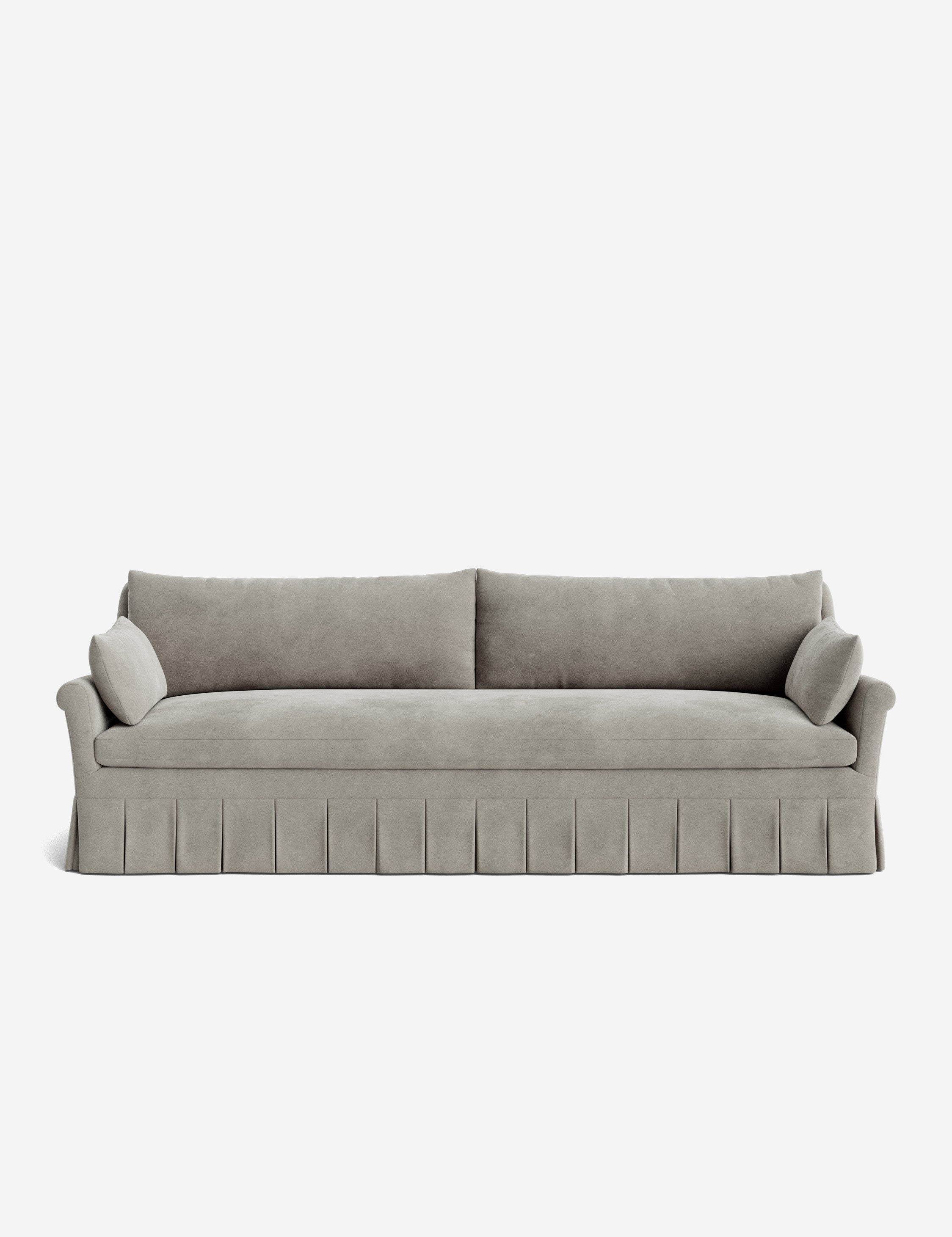 Lulu and Georgia Portola Rolled Arm Pleated Sofa - view 48