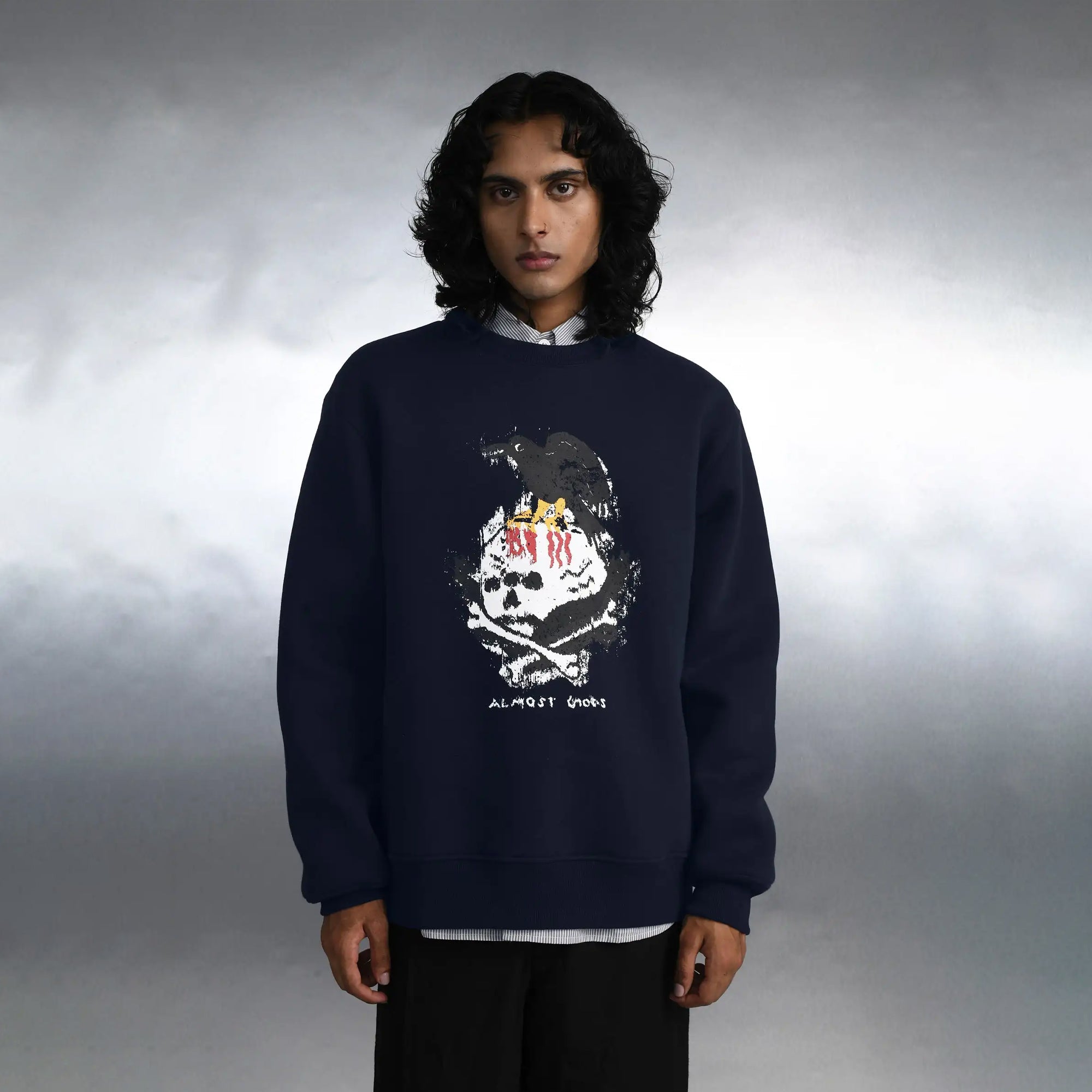Almost Gods | Nevermore Sweatshirt { Navy - view 6