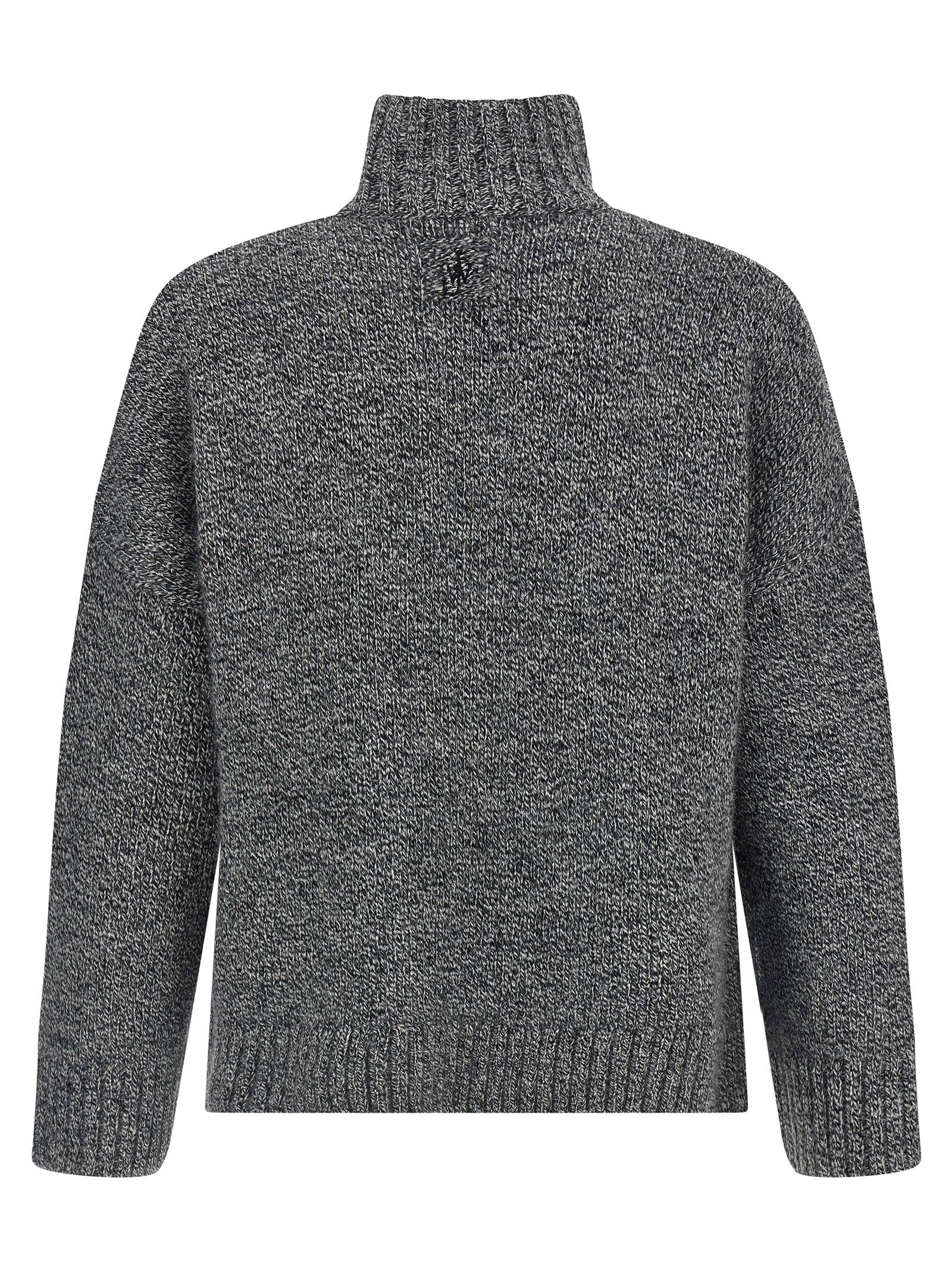 J.w.anderson Leather Patch Pocket Sweater – 45% wo, 37% wp, 18% ac - view 2