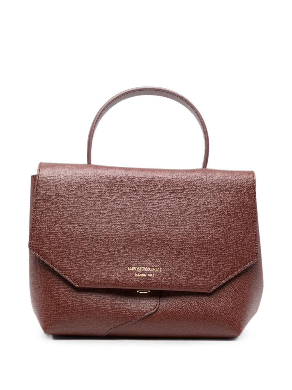 Emporio Armani Leather Foldover Bag – 100% Bovine Leather