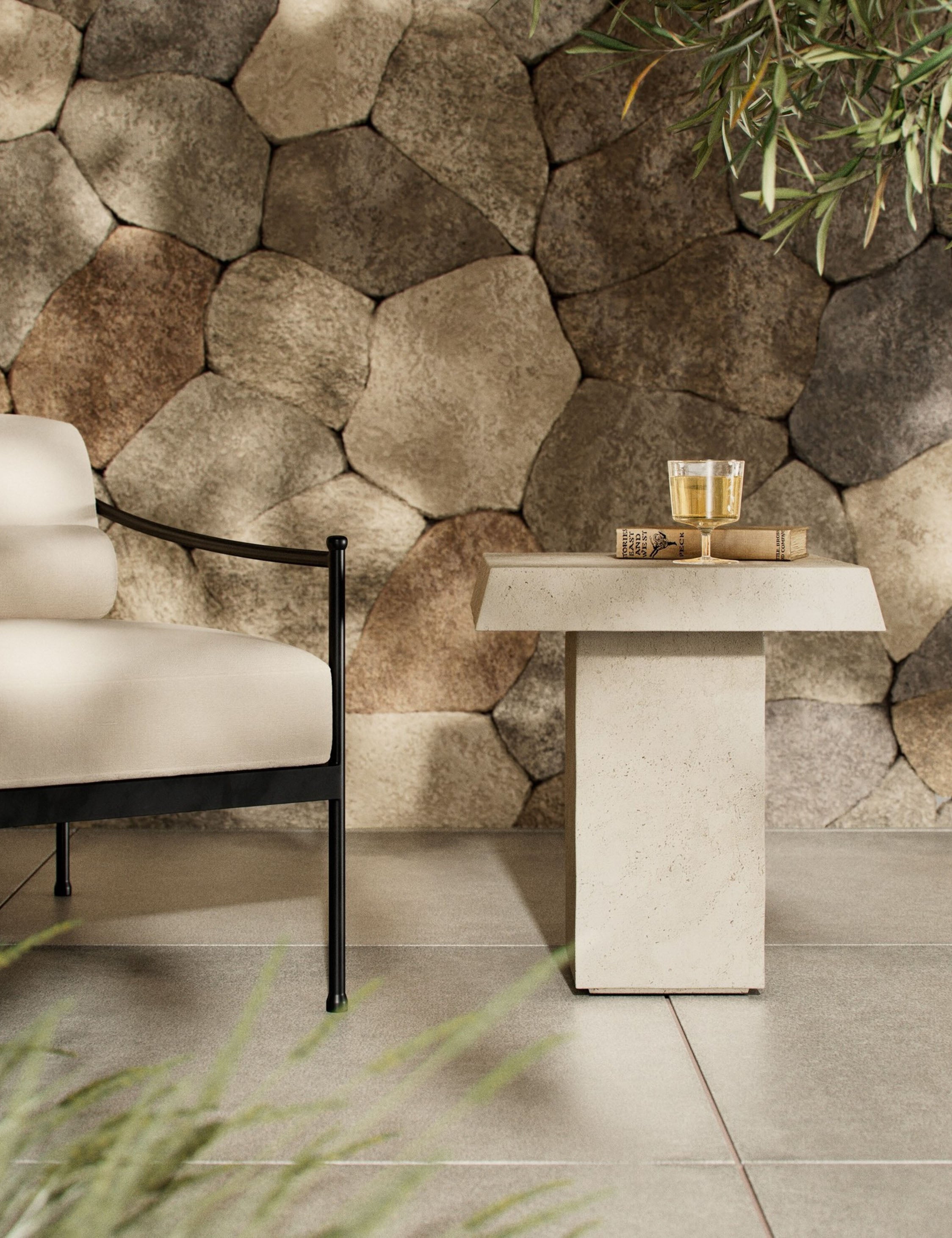 Lulu and Georgia Avila Indoor / Outdoor Side Table by Amber Lewis x Four Hands - view 2