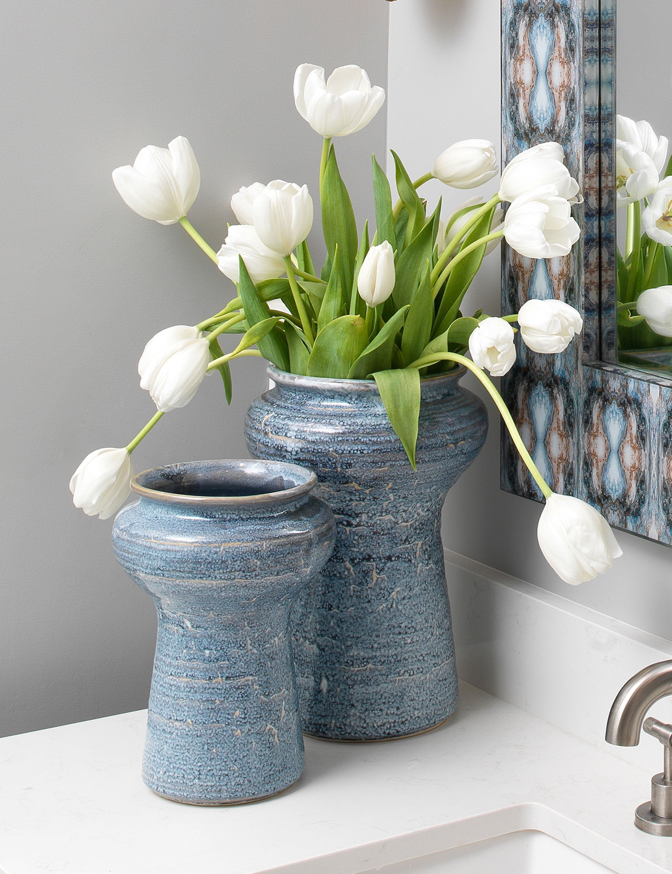 Lulu and Georgia Sedna Vases (Set of 2) – Blue - view 2