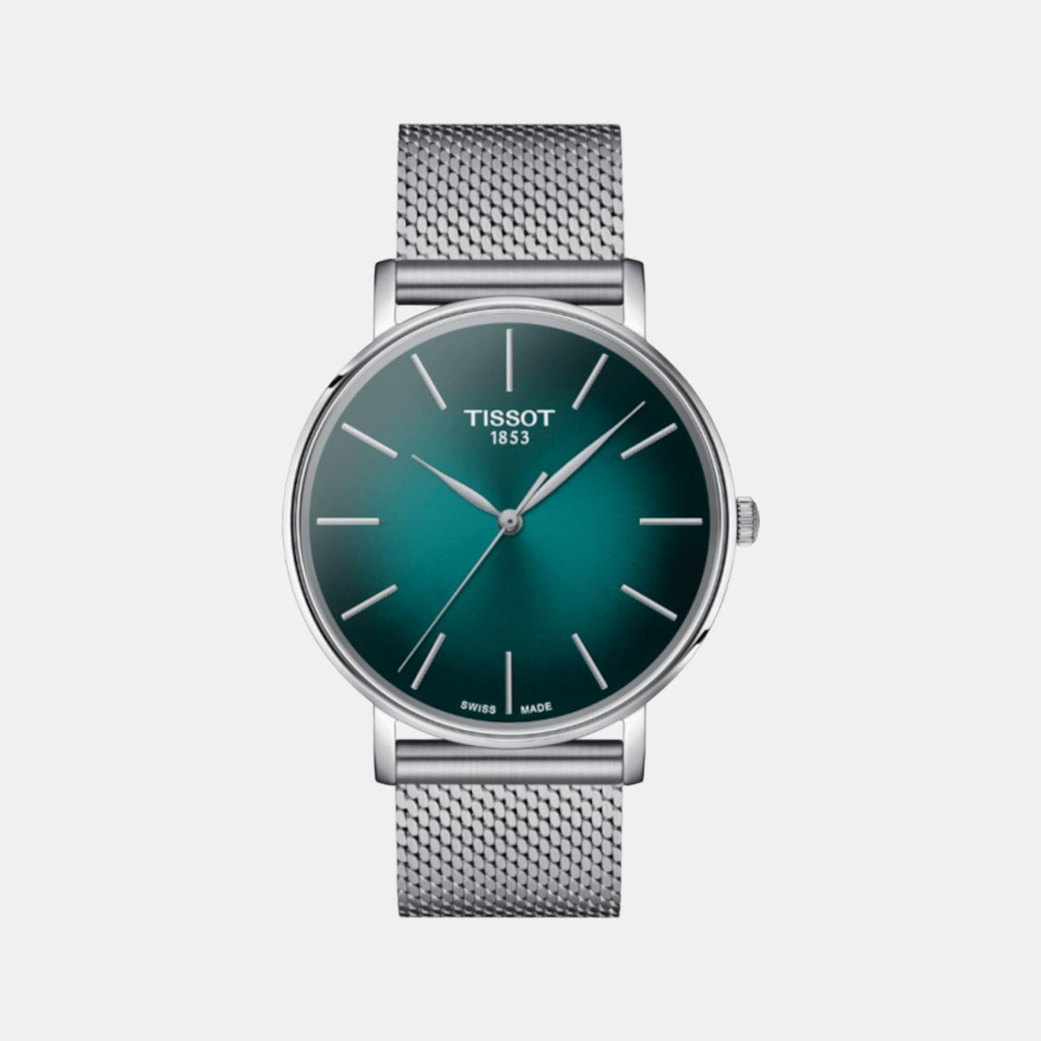Tissot Everytime Men Graded Green-Black Dial Analog Stainless Steel Watch T1434101109100