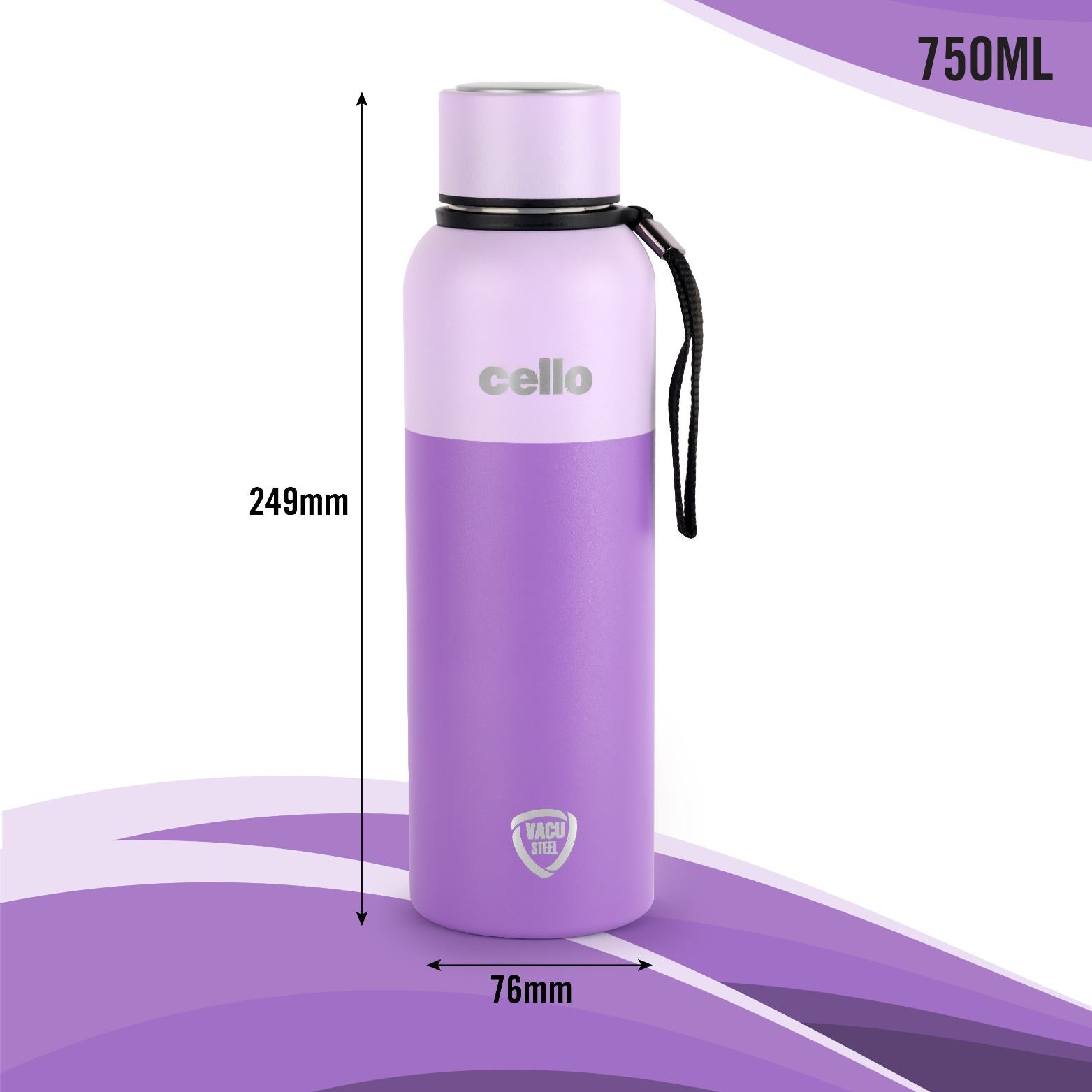 Cello Neo Kent Flask, Vacusteel Water Bottle, 750ml - view 37
