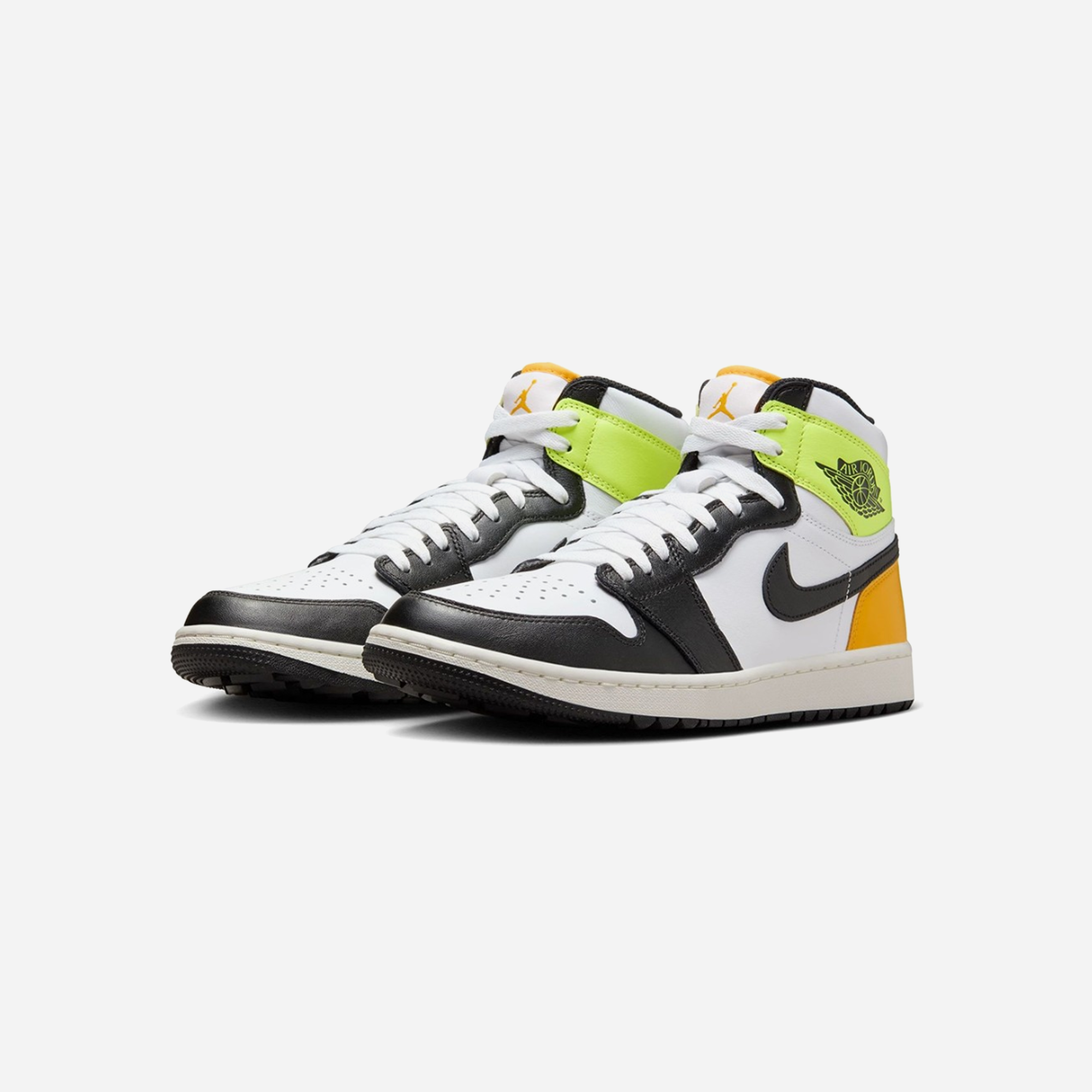 Nike Air Jordan 1 Retro High White Black Volt University Gold - view 2