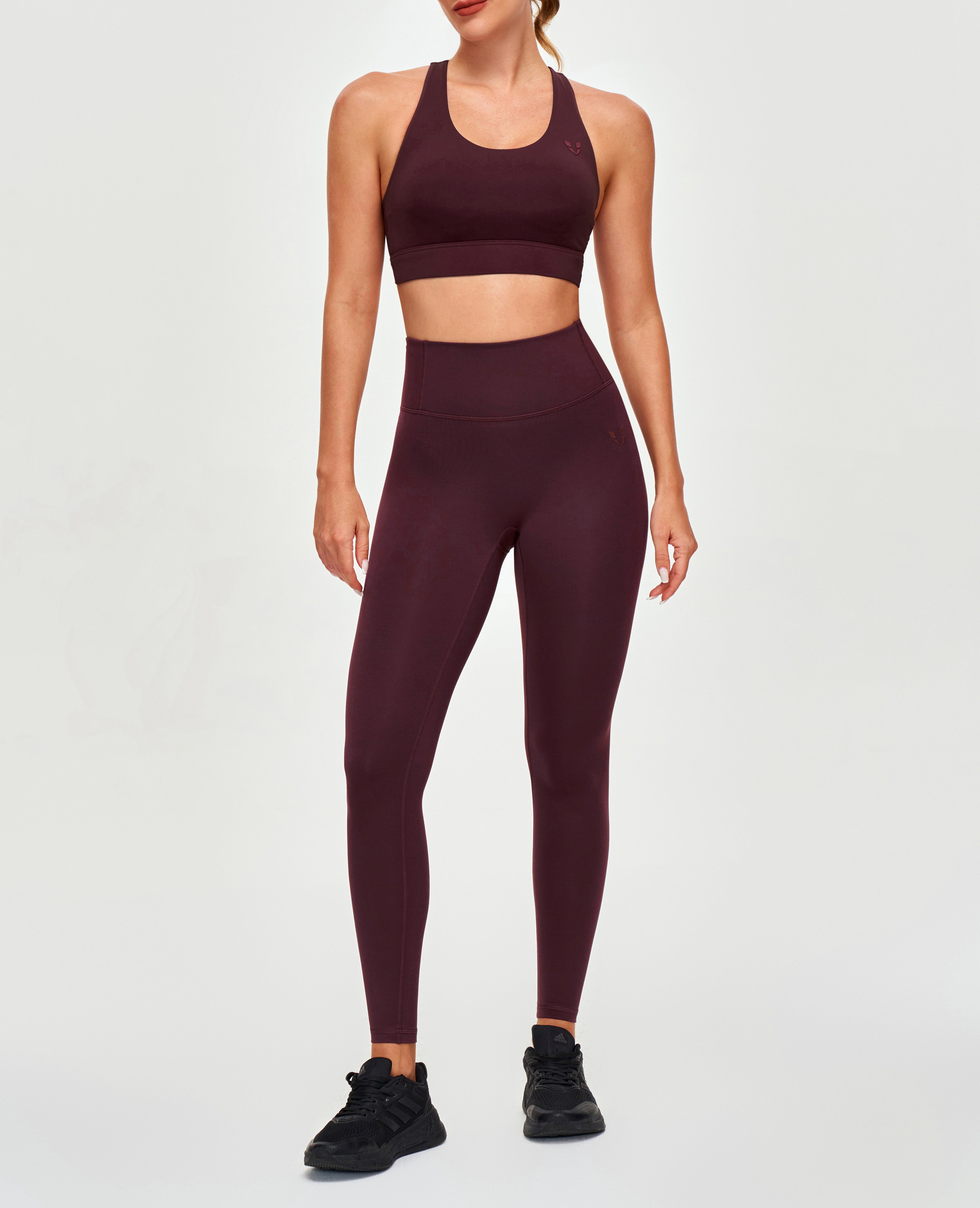 FIRM ABS Energy Sports Bra - Wine Red - view 5