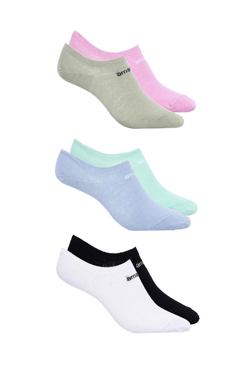 Amante Low Cut Socks (Pack of 6) - Multicolor - view 3