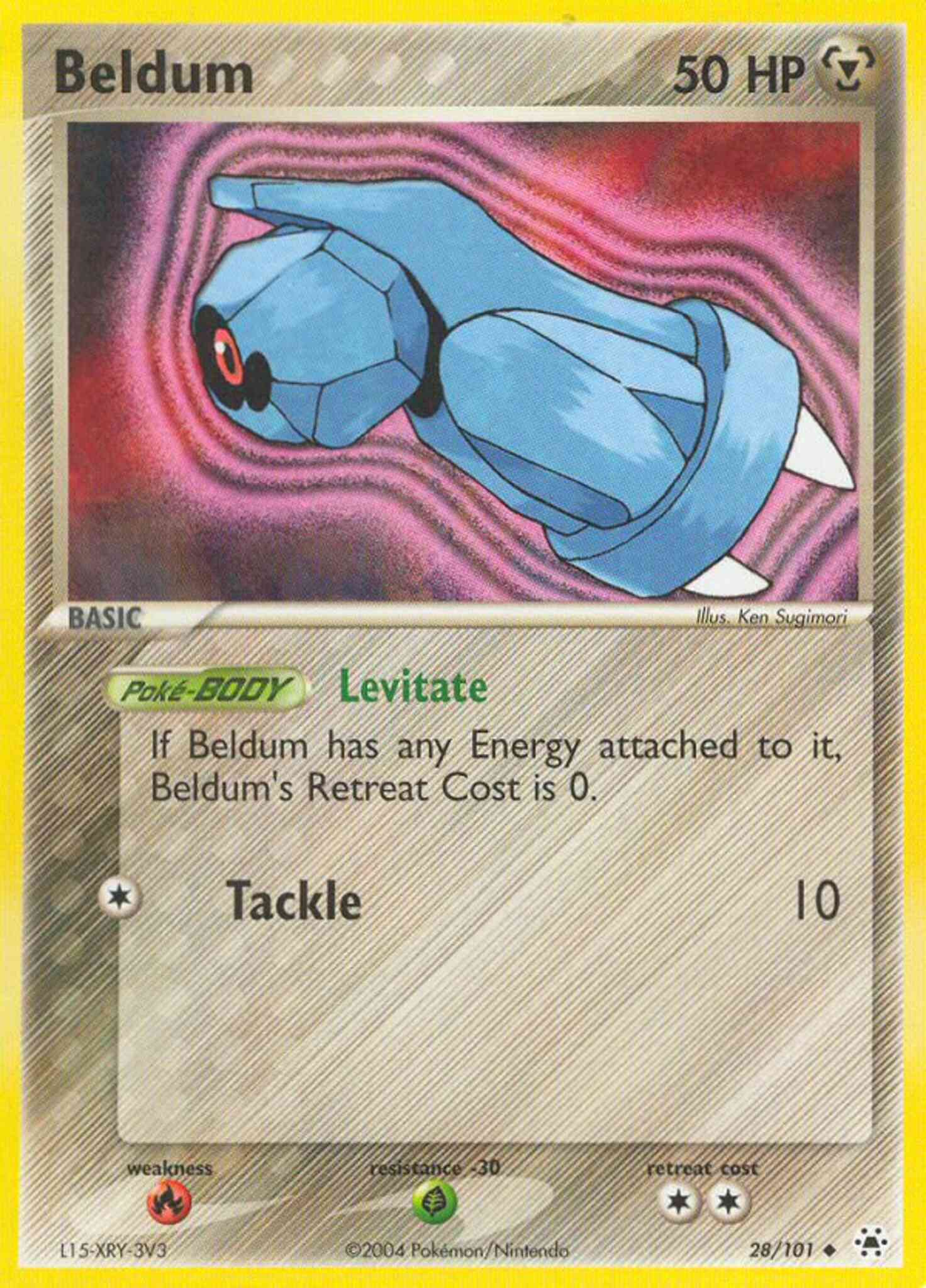 Uncommon ex5-28 non-holo – Pokémon Beldum - 28/101 - Uncommon [ex5-28] [Non-Holo]